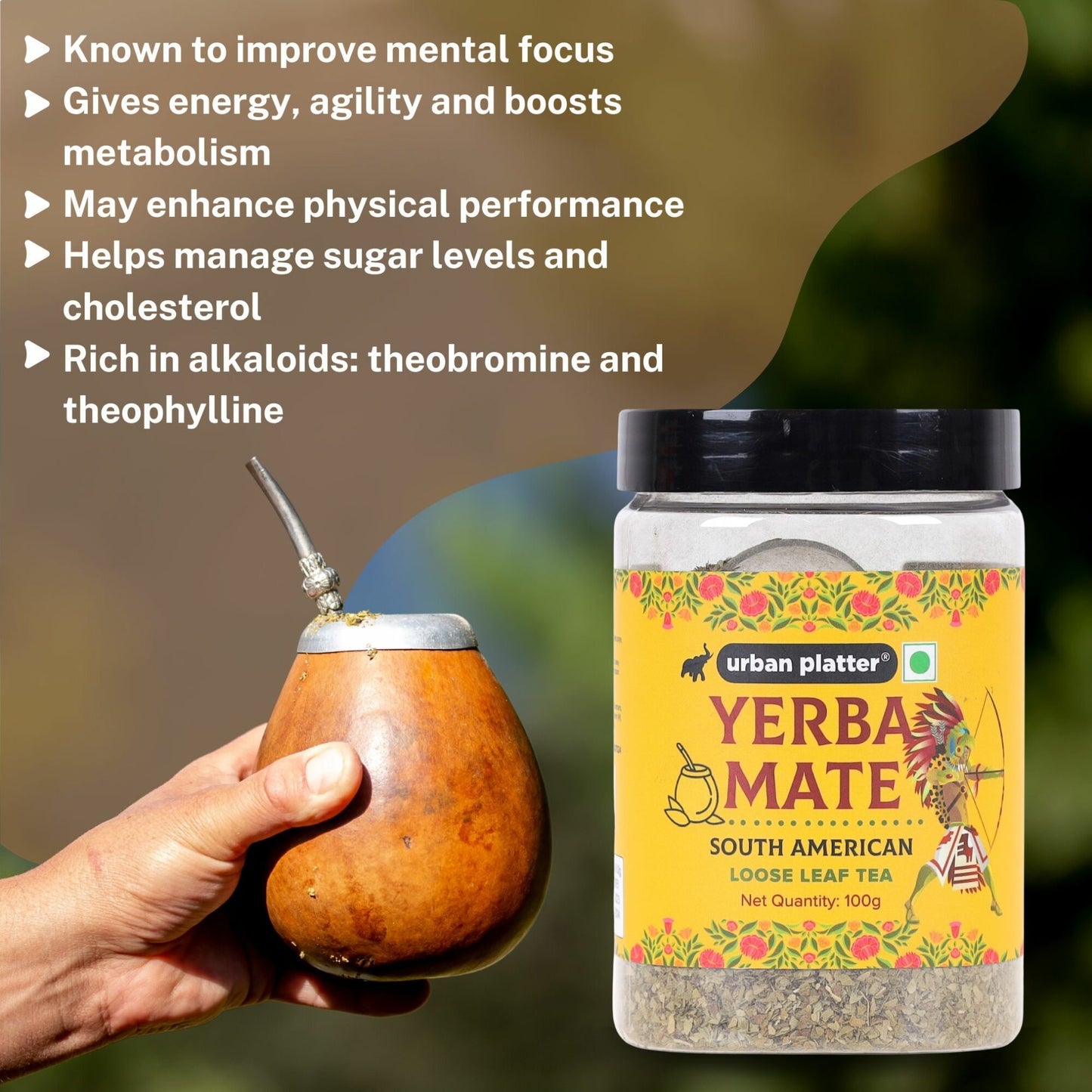 Urban Platter Yerba Mate Tea - 100 gms