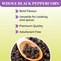 Urban Platter Whole Black Peppercorns - 100 gms