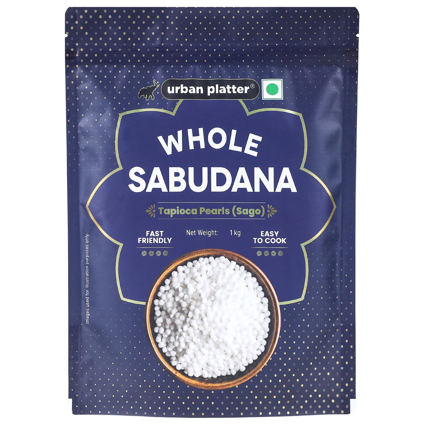 Urban Platter Tapioca Pearls Sabudana (Sago) - 1 kg