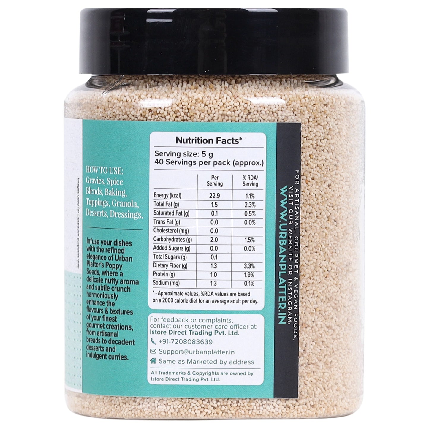 Urban Platter Poppy Seeds (Khus Khus) - 200 gms