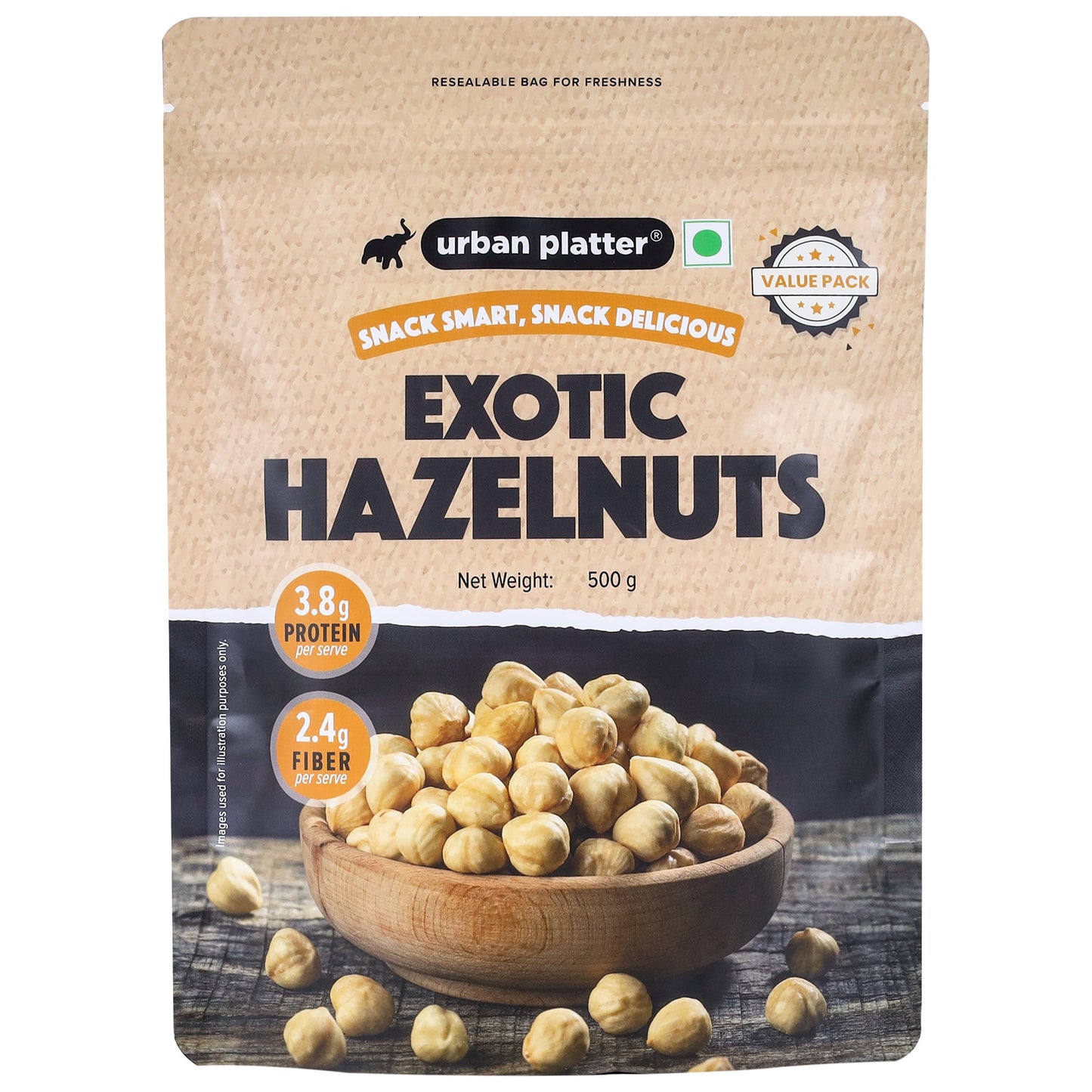 Urban Platter Turkish Hazelnuts - 500 gms