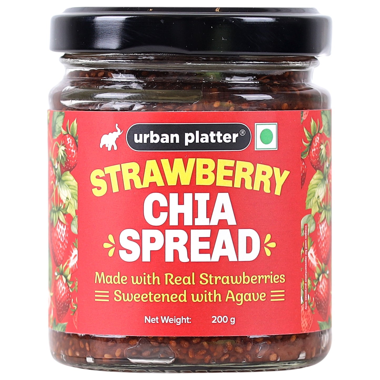 Urban Platter Strawberry Chia Spread - 200 gms