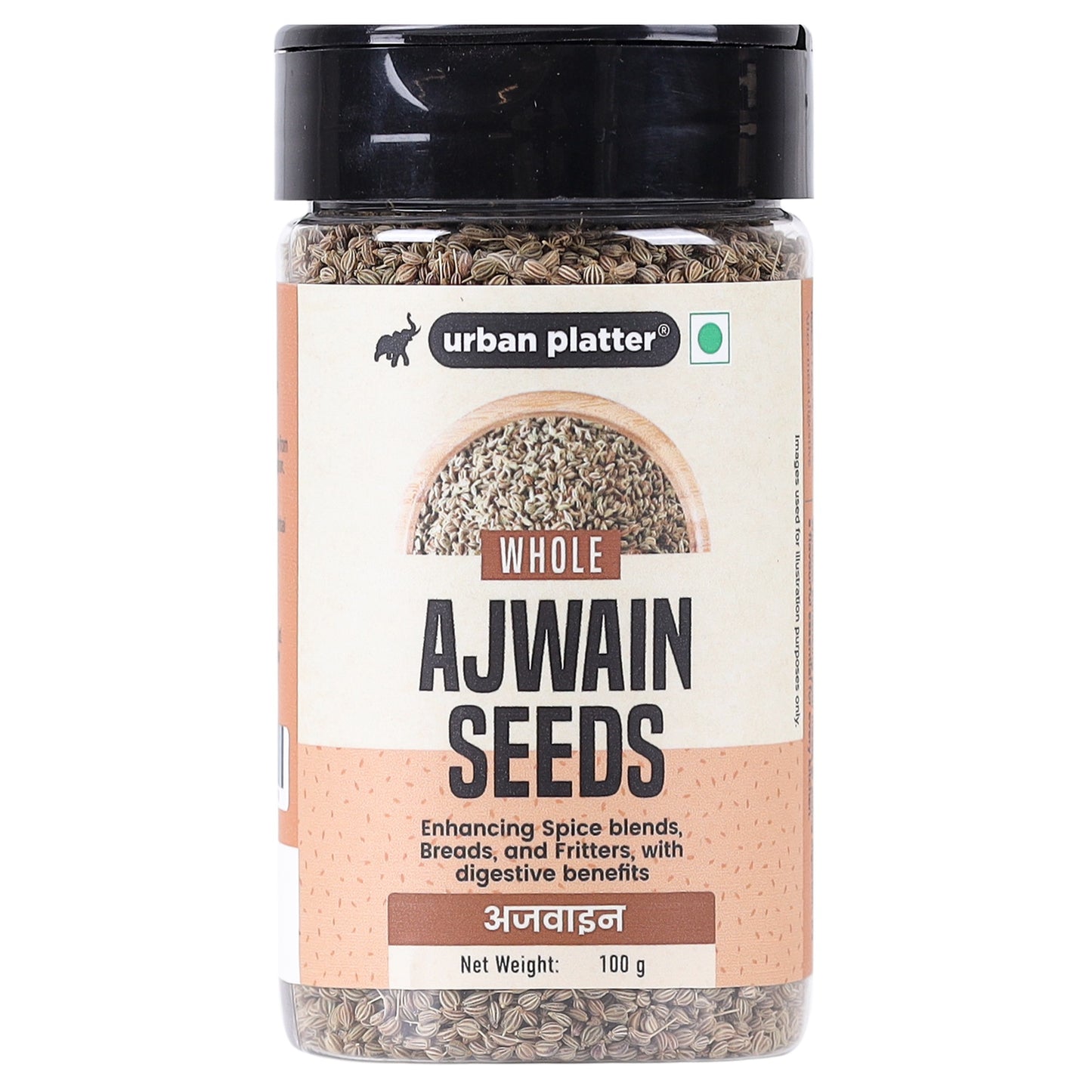 Urban Platter Whole Ajwain Seeds Shaker Jar - 100 gms