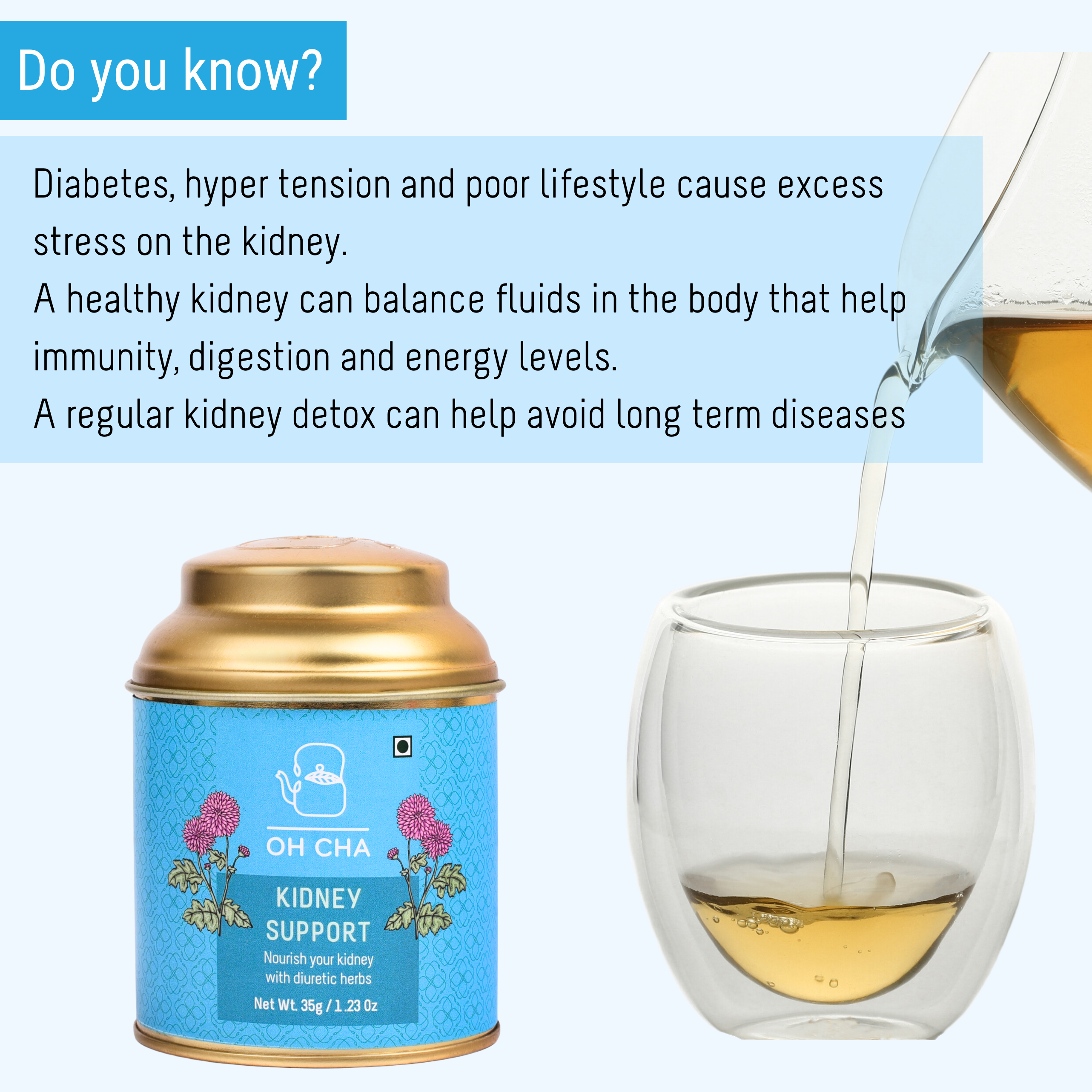 Oh Cha Kidney Support Tea - 35 gms - Veeha Foods