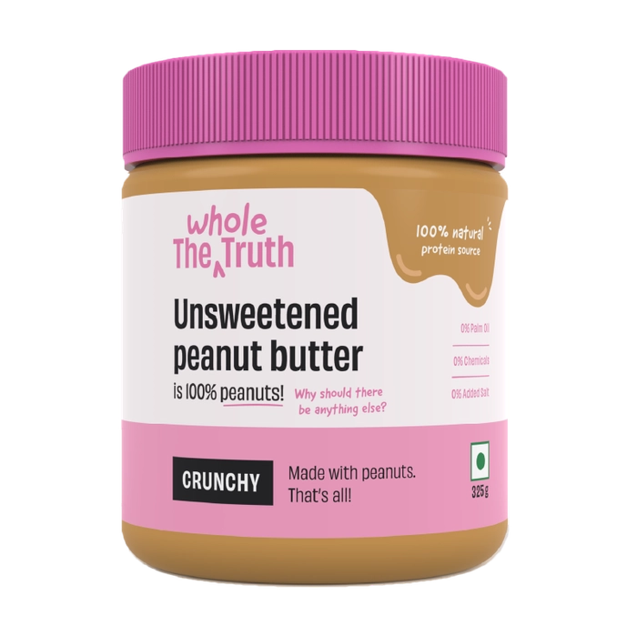CRUNCHY- Unsweetened Peanut Butter
