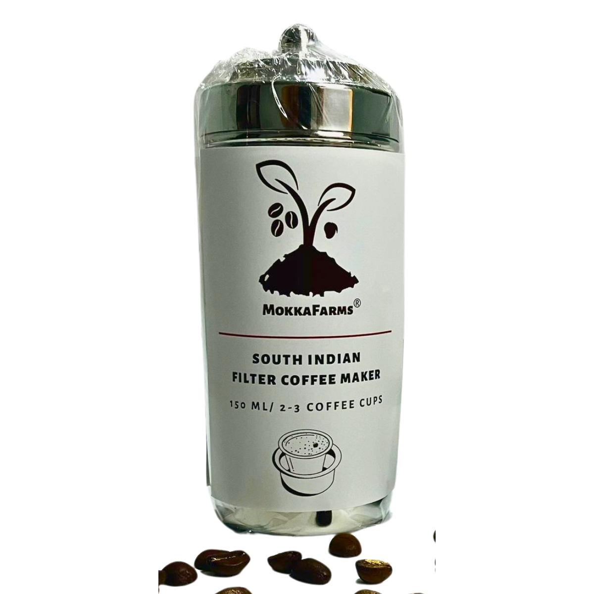 MokkaFarms South Indian Filter Coffee Decoction Maker | Decoction good for multiple Coffee Cups | Stainless Steel |