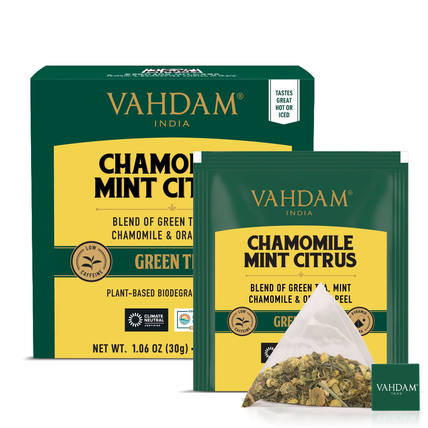 Chamomile Mint Citrus Green Tea, 15 Count