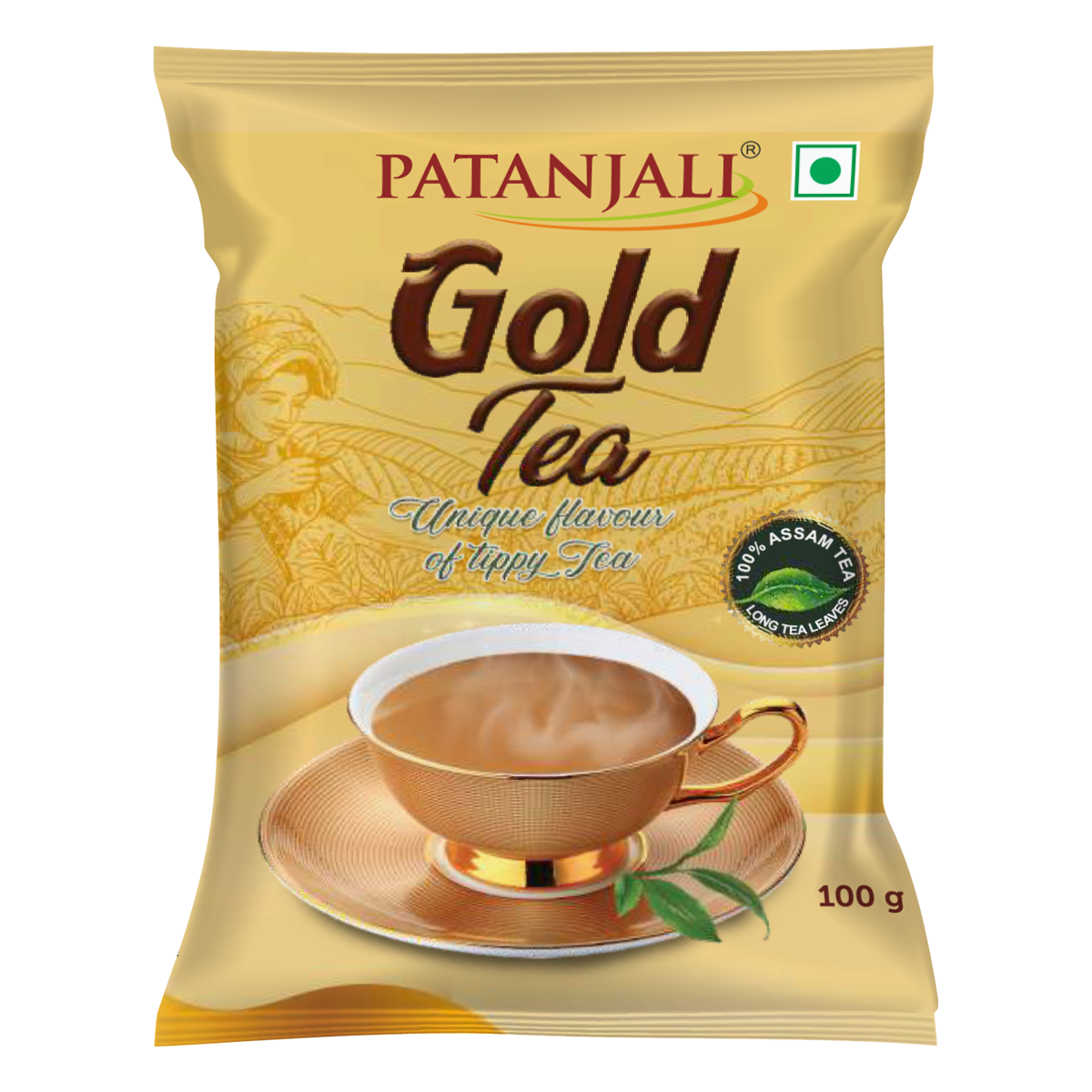 Patanjali Gold Tea (Poly) - 100 gms - Veeha Foods
