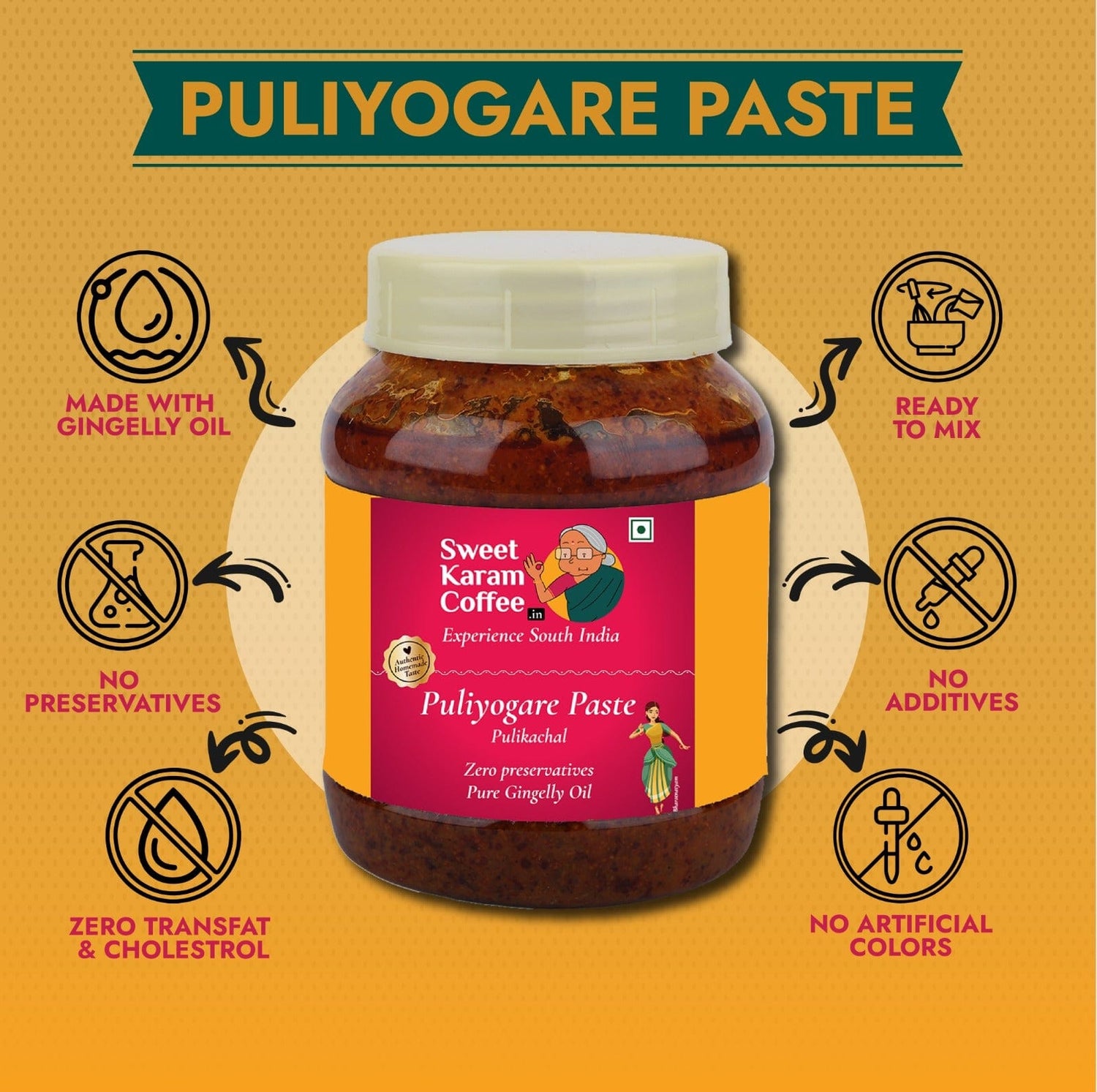 Puliyogare Paste (Pulikachal)