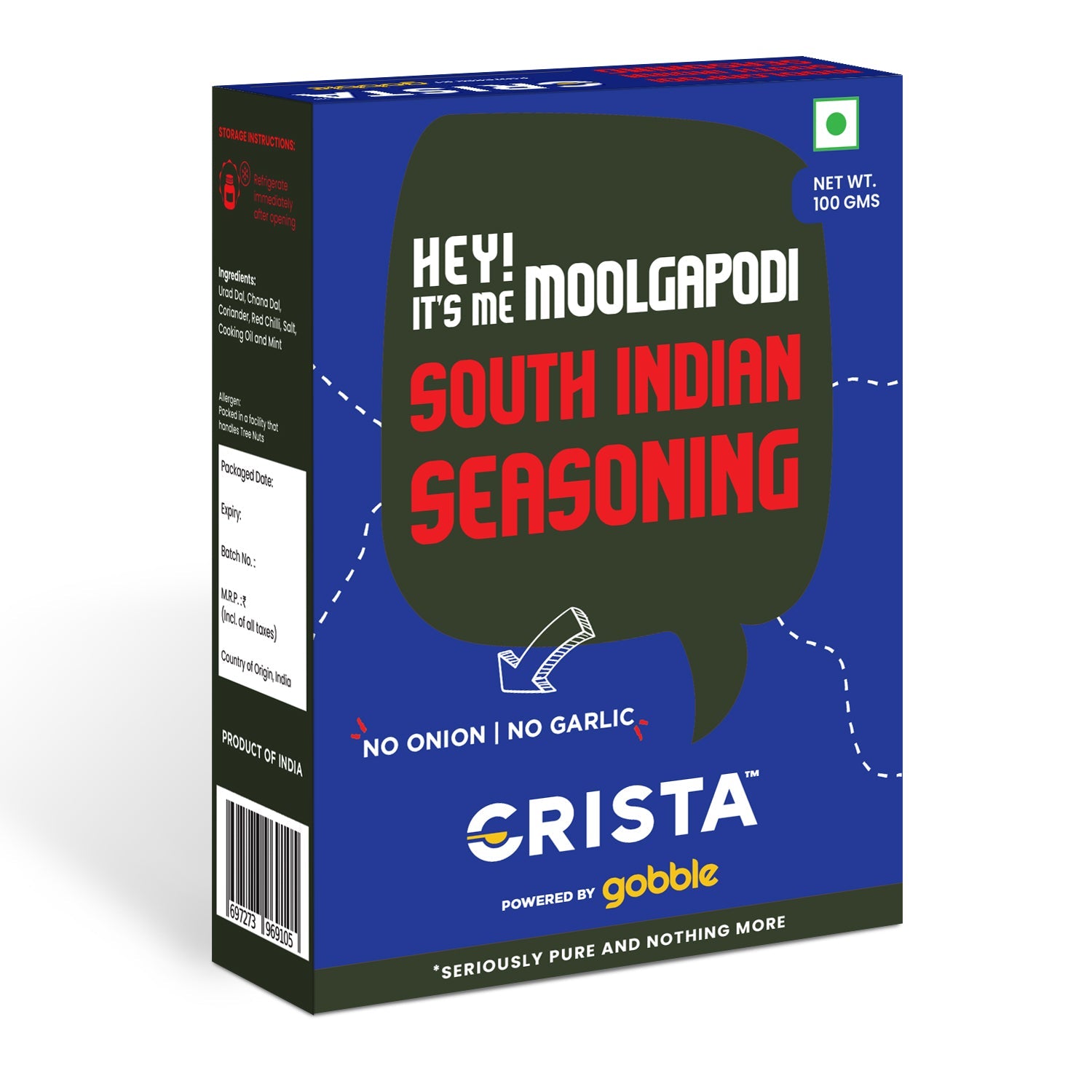 CRISTA Moolgapodi South Indian Seasoning