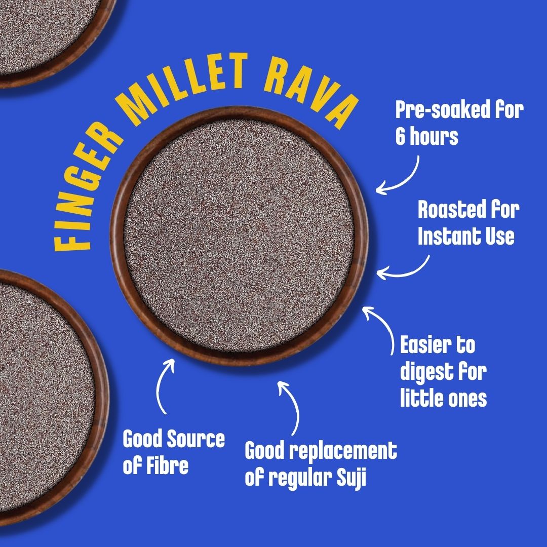 Sprouted Ragi Millet Rava