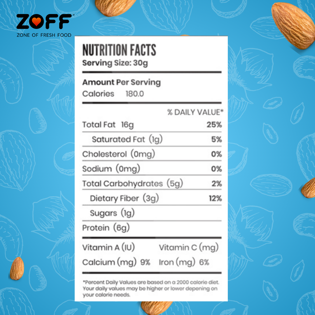 Zoff Almonds | Premium Almond  (Non Parell)