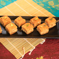 Olive Mithai Shop Almond Square Baklawa