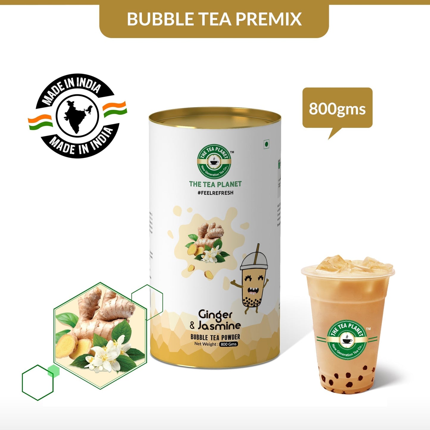 Ginger Jasmine Bubble Tea Premix