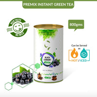 Black Currant Flavored Instant Green Tea