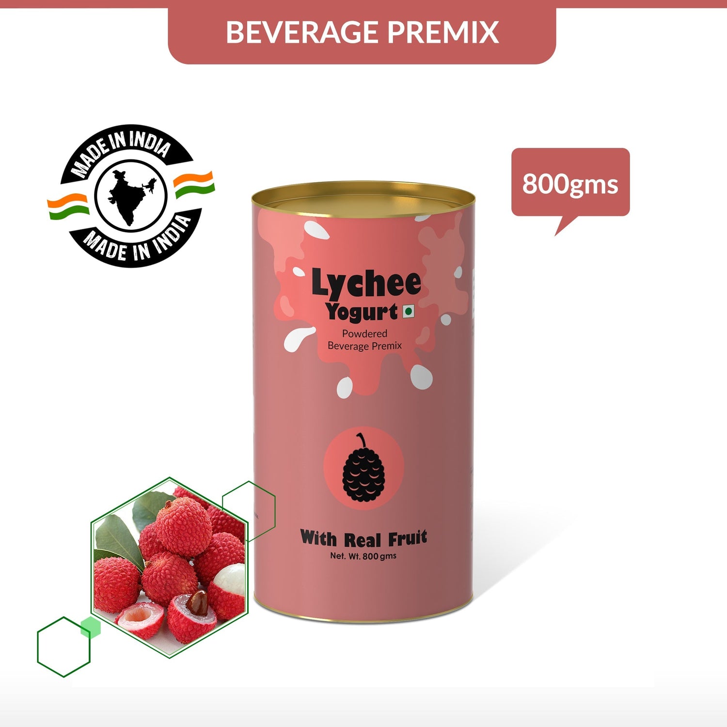 Lychee Yogurt Mix - 250 gms