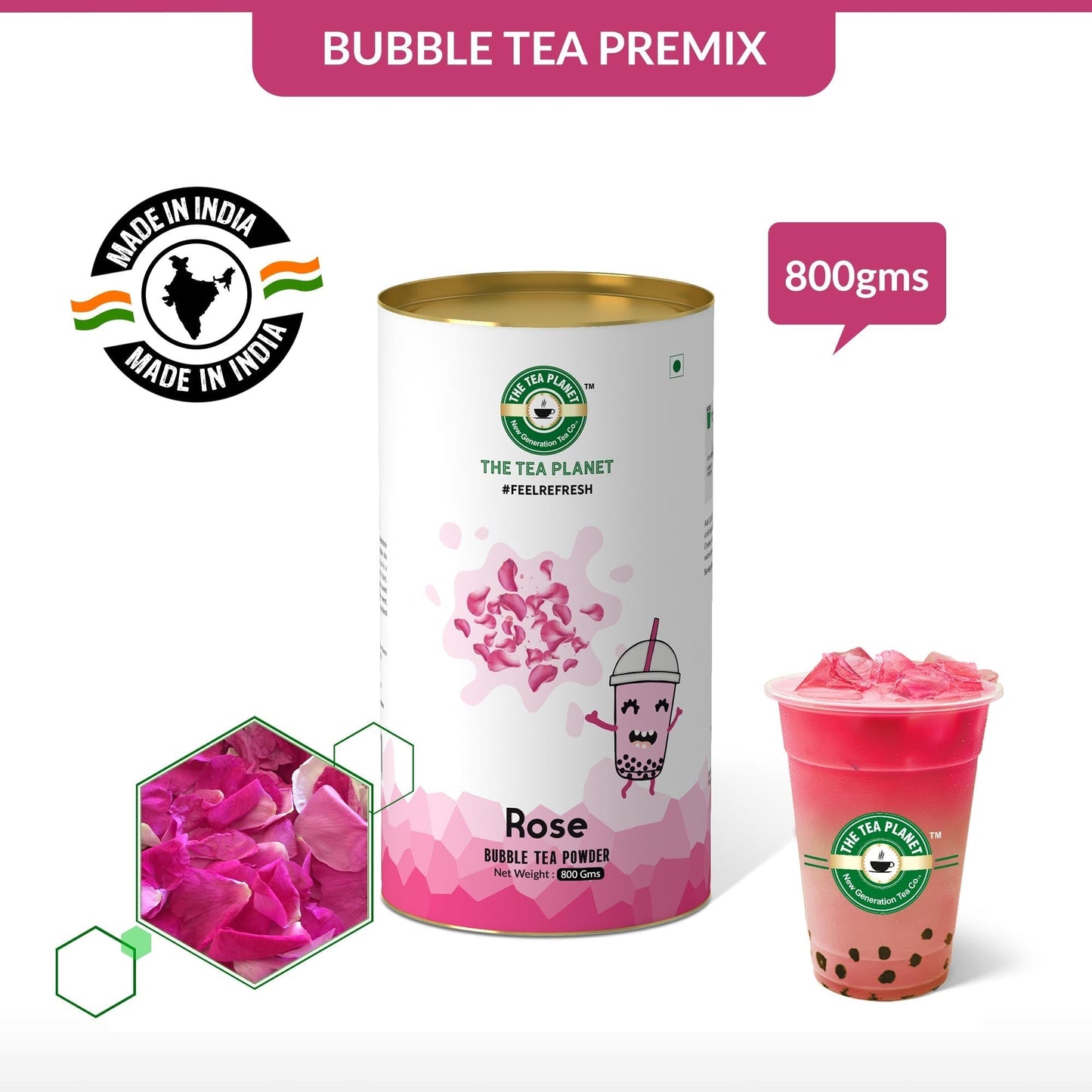 Rose Milk Bubble Tea Premix