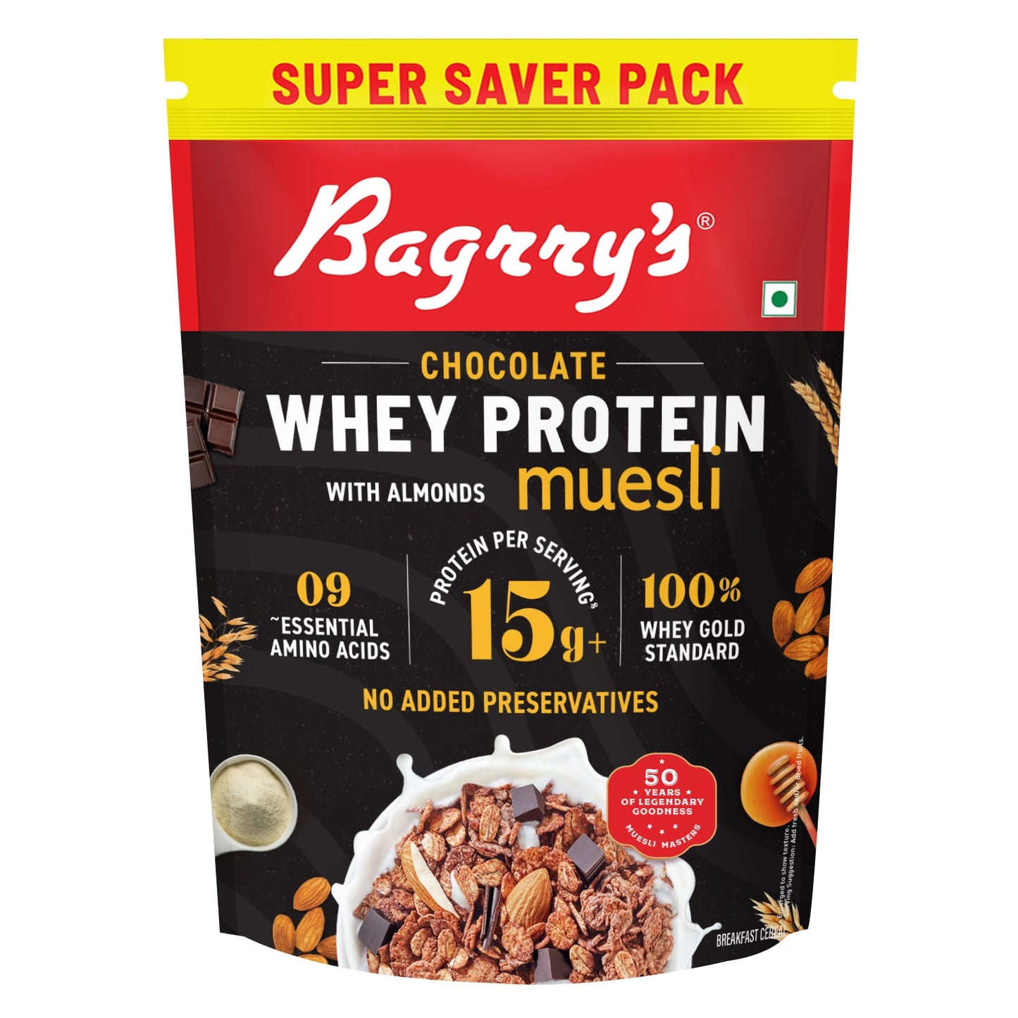 Whey Protein Muesli - Chocolate, Almonds