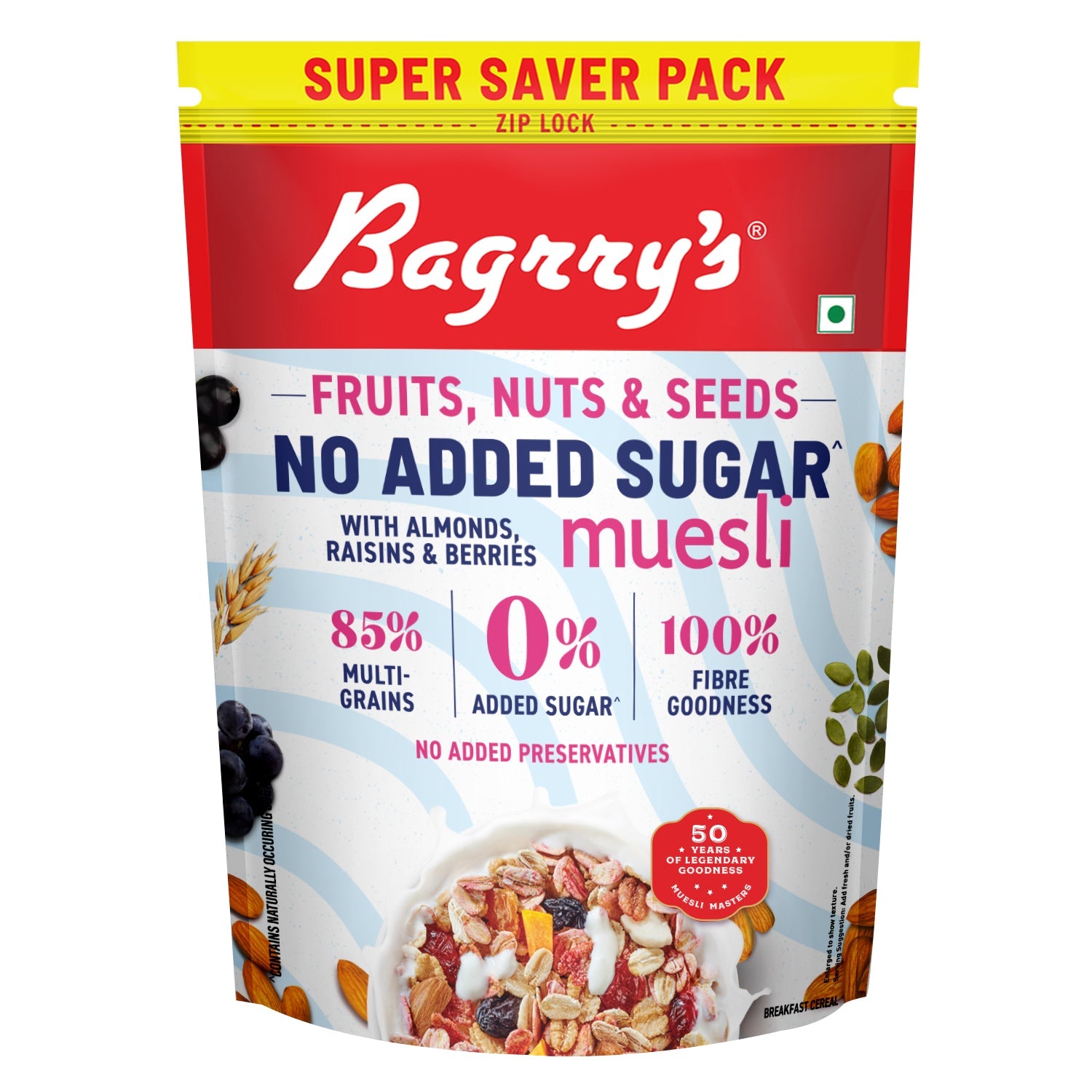 No Added Sugar – Fruits, Nuts & Seeds Muesli