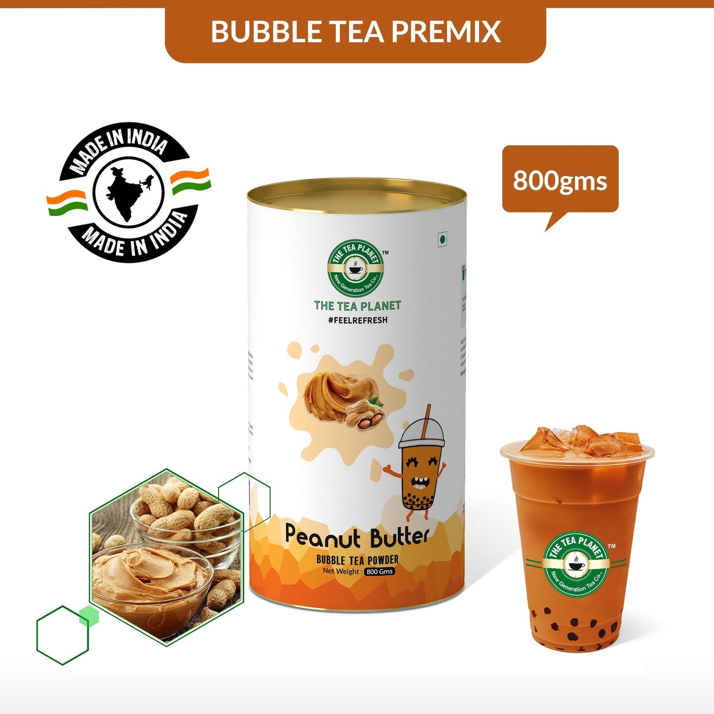 Peanut Butter Bubble Tea Premix