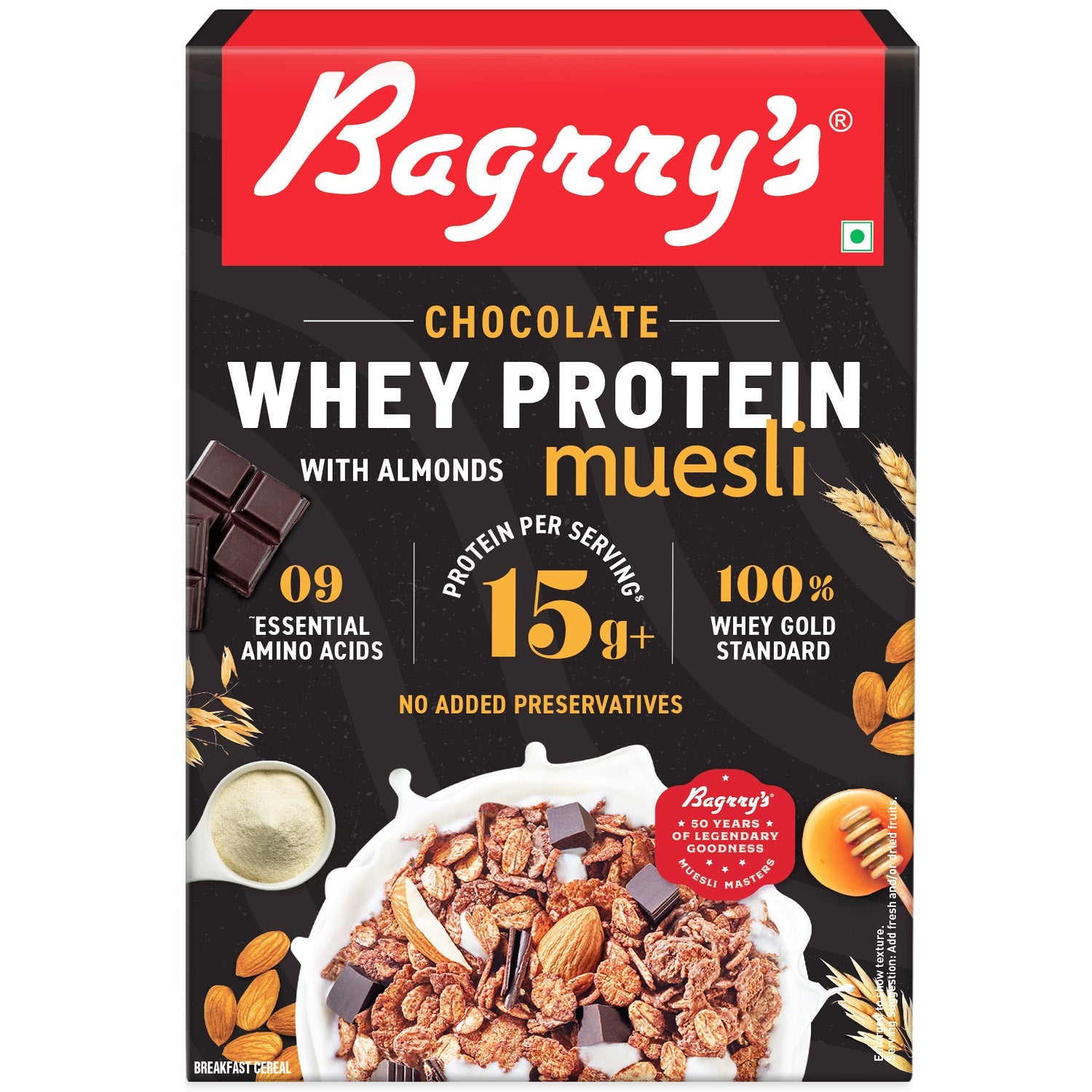 Whey Protein Muesli - Chocolate, Almonds