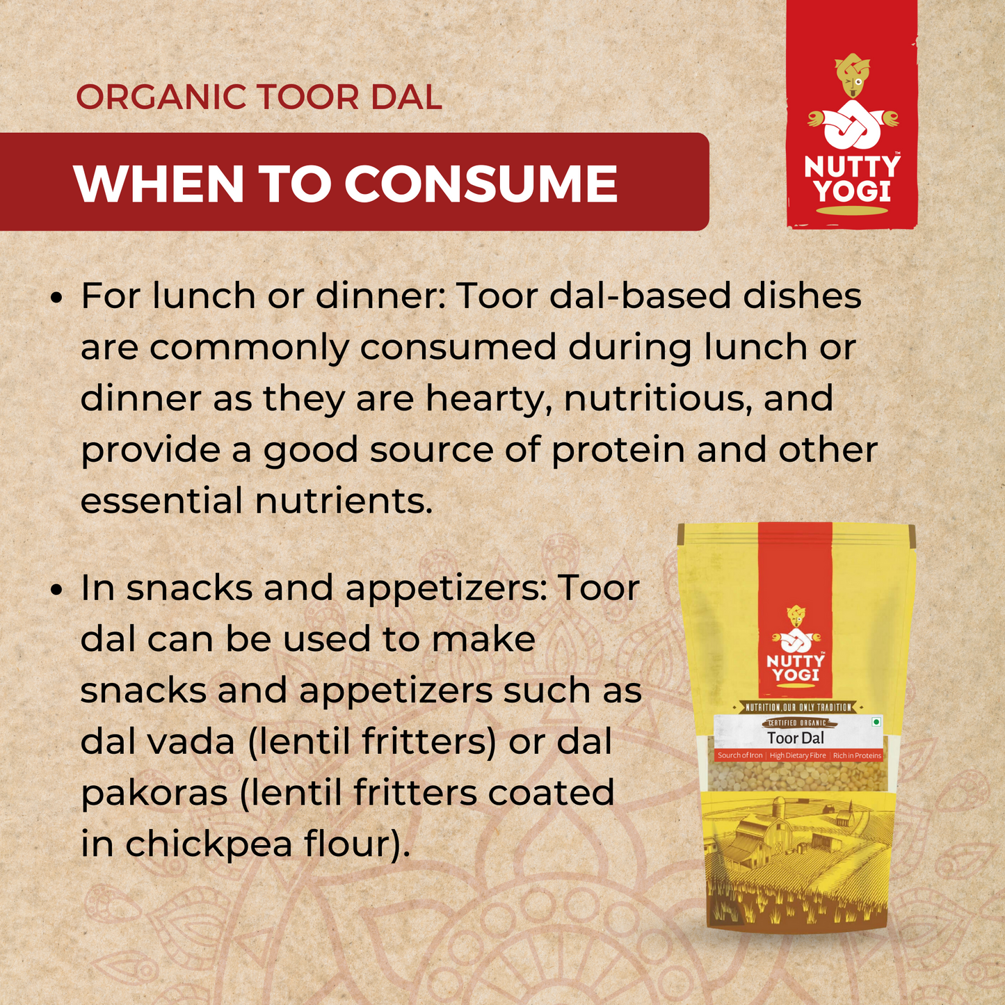 Nutty Yogi Organic Toor Dal