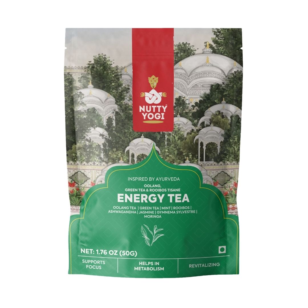 Nutty Yogi Green Energy Tea | 50g | Jasmine, Roobios, Mint and Herbs