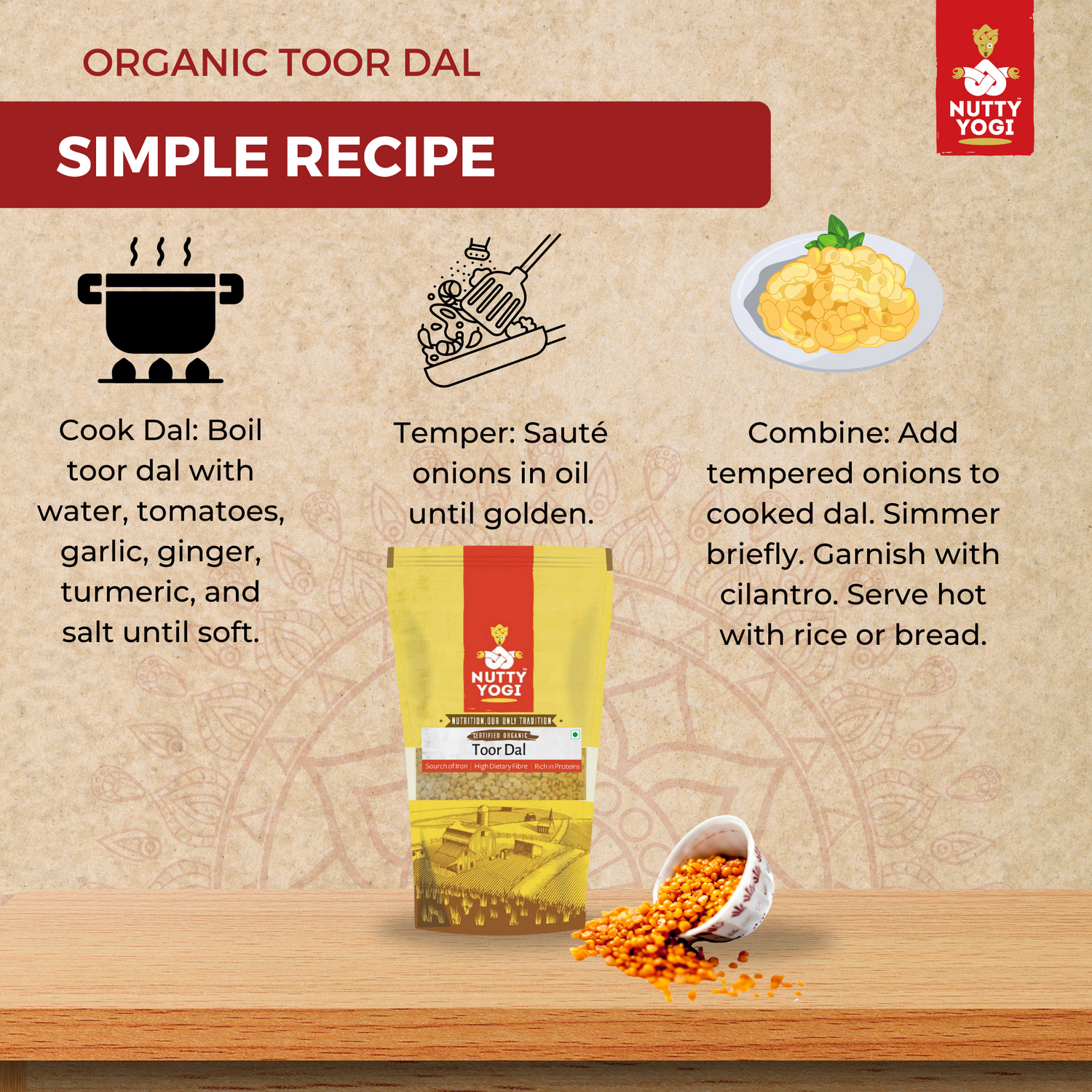 Nutty Yogi Organic Toor Dal