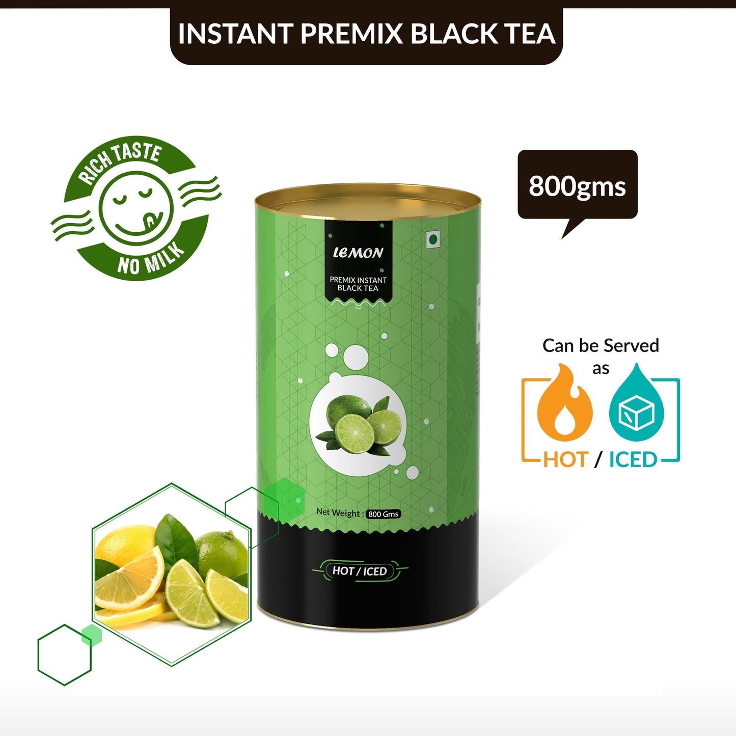 Lemon Flavored Instant Black Tea