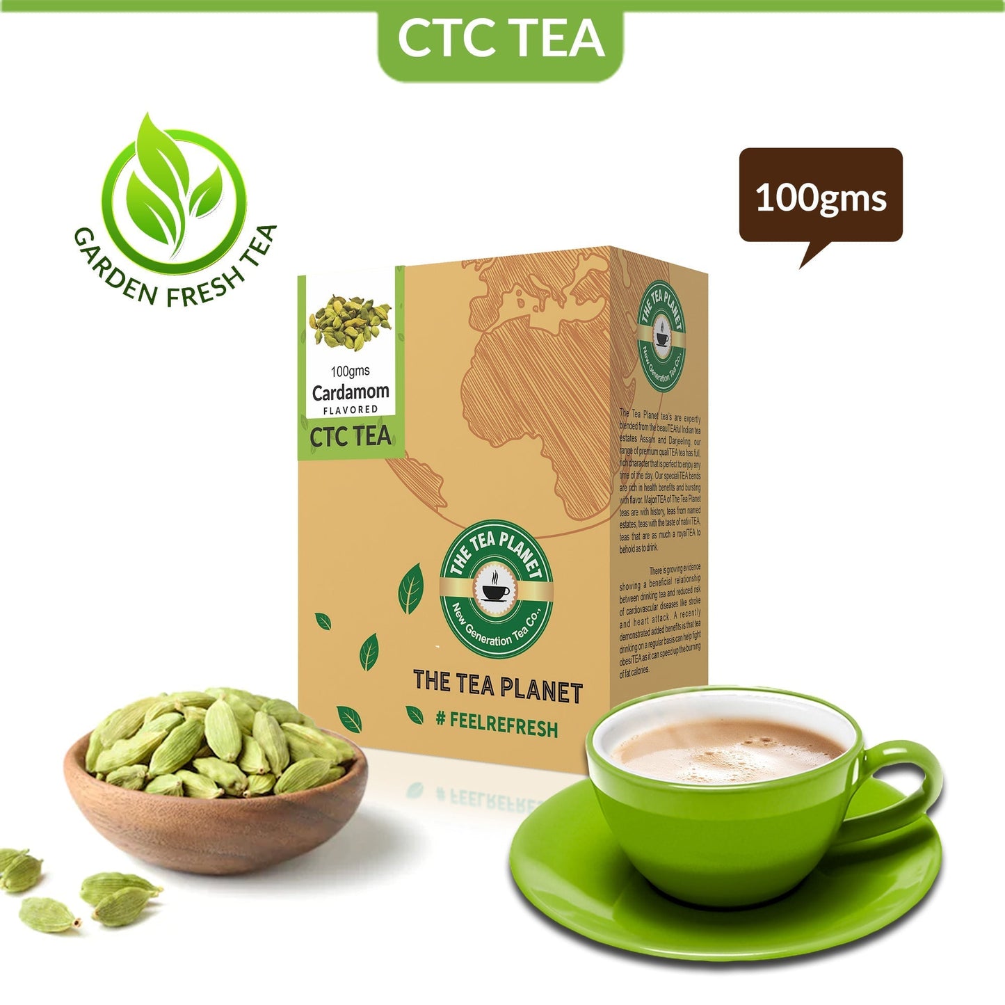 Cardamom Flavored CTC Tea