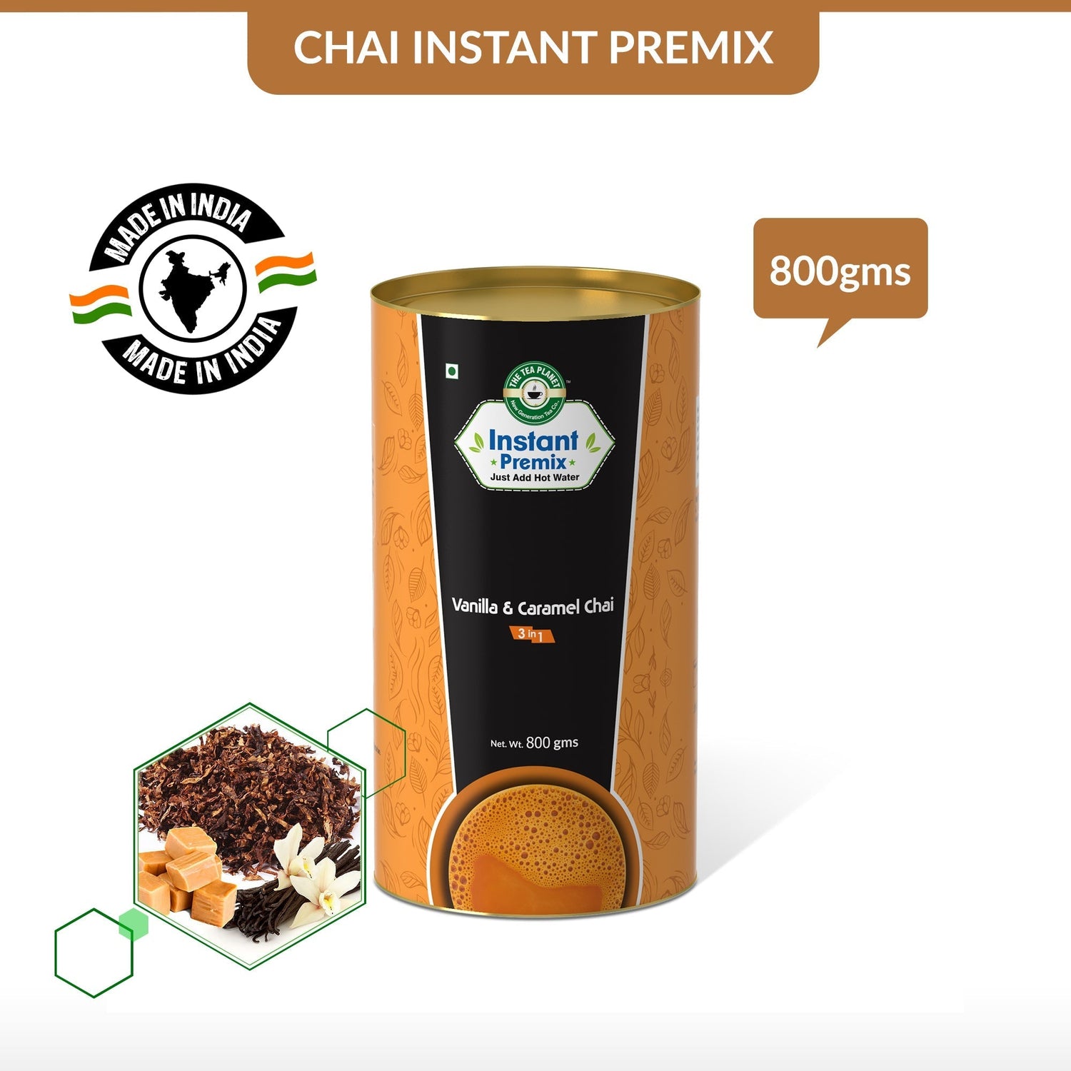 Vanilla & Caramel Chai Premix (3 in 1)