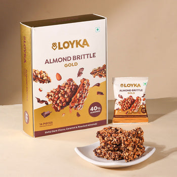 Almond Brittle Gold 14 Pcs Box