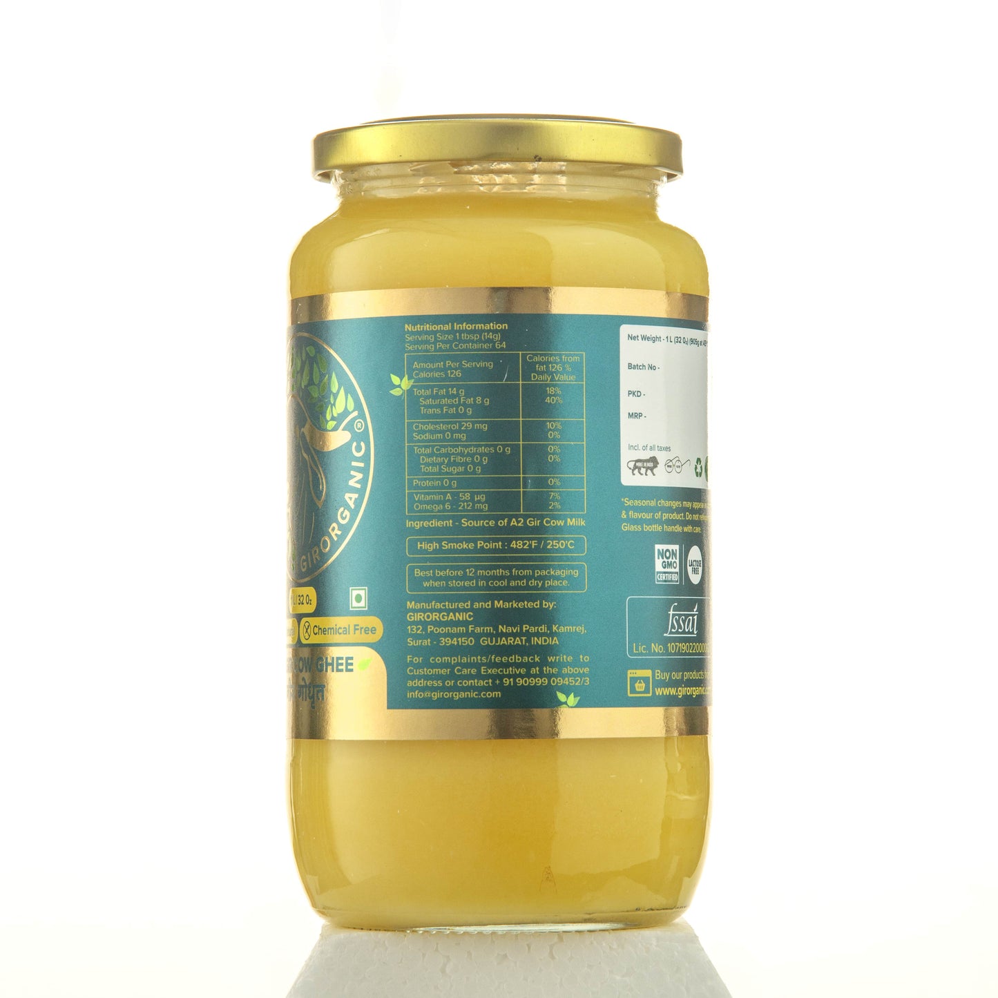 Pure & Organic A2 Gir Cow Ghee