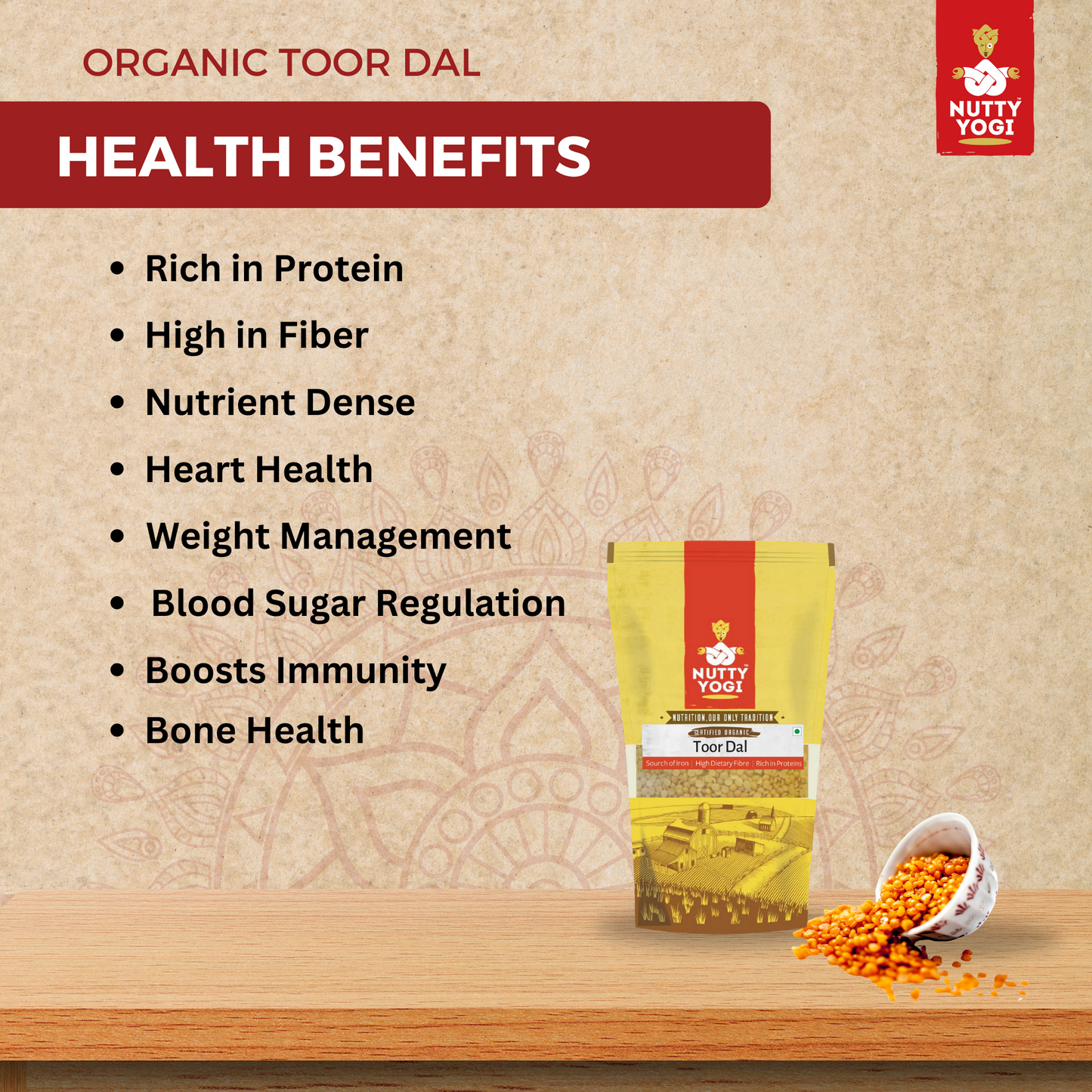 Nutty Yogi Organic Toor Dal