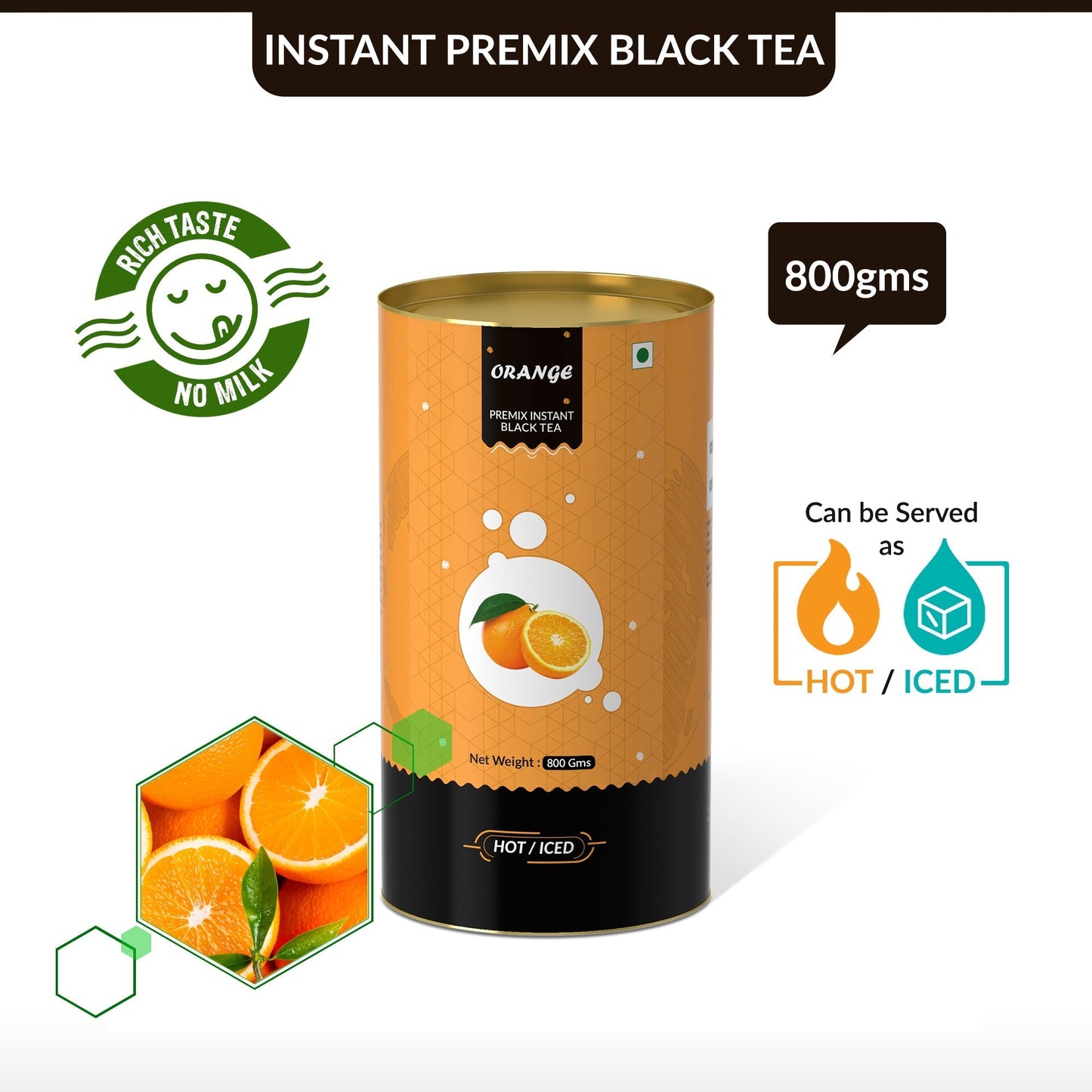 Orange Flavored Instant Black Tea