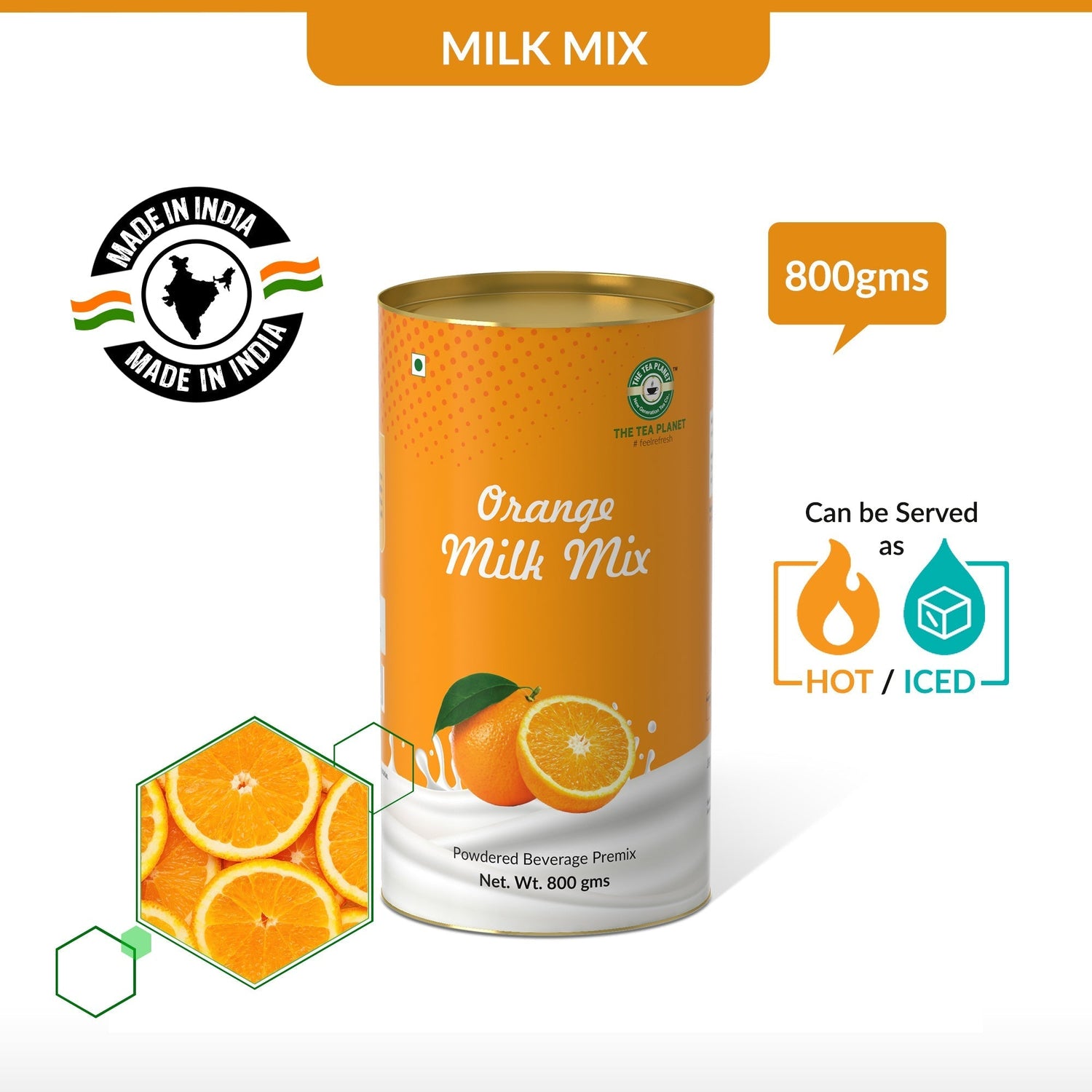 Orange Flavor Milk Mix