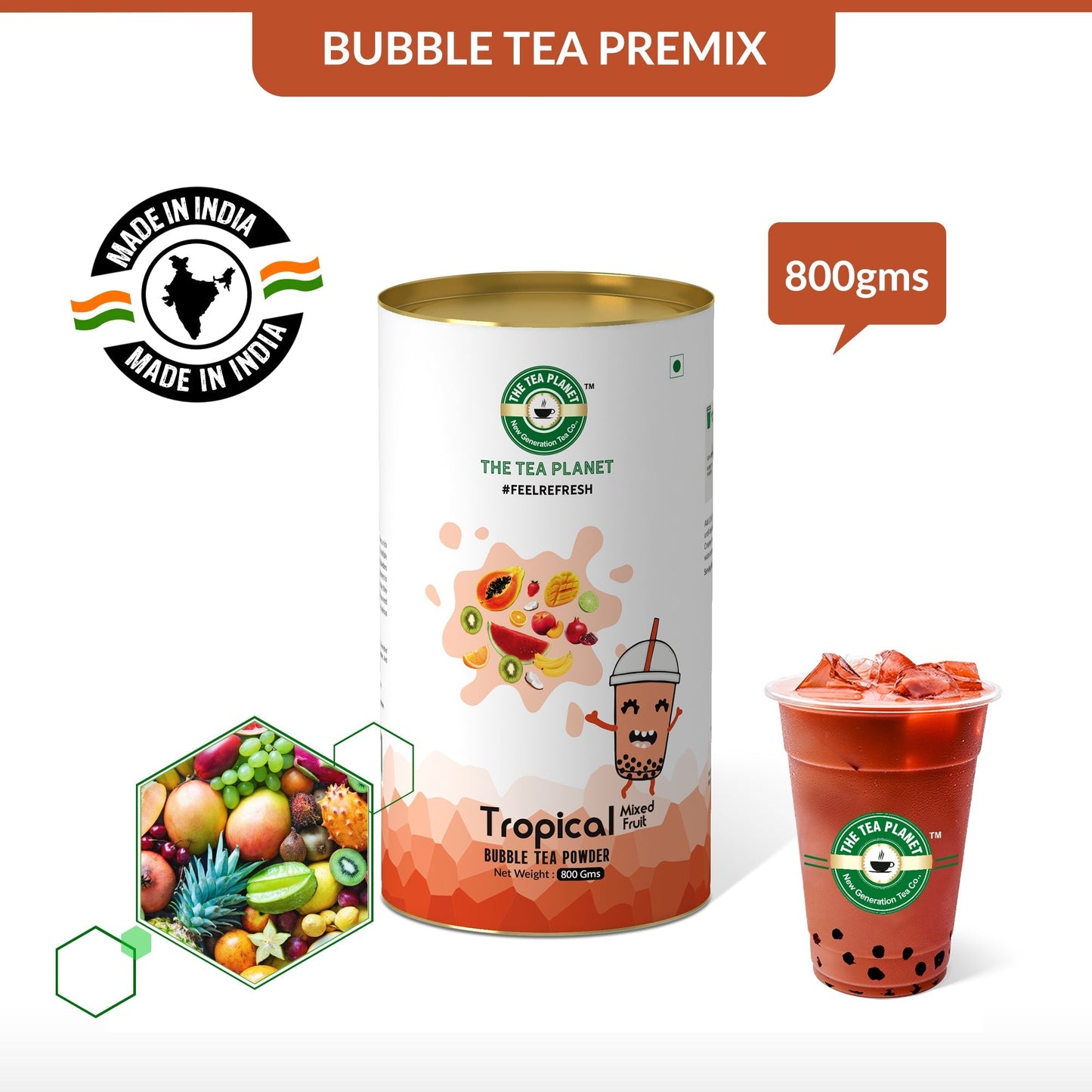 Tropical Mix Bubble Tea Premix