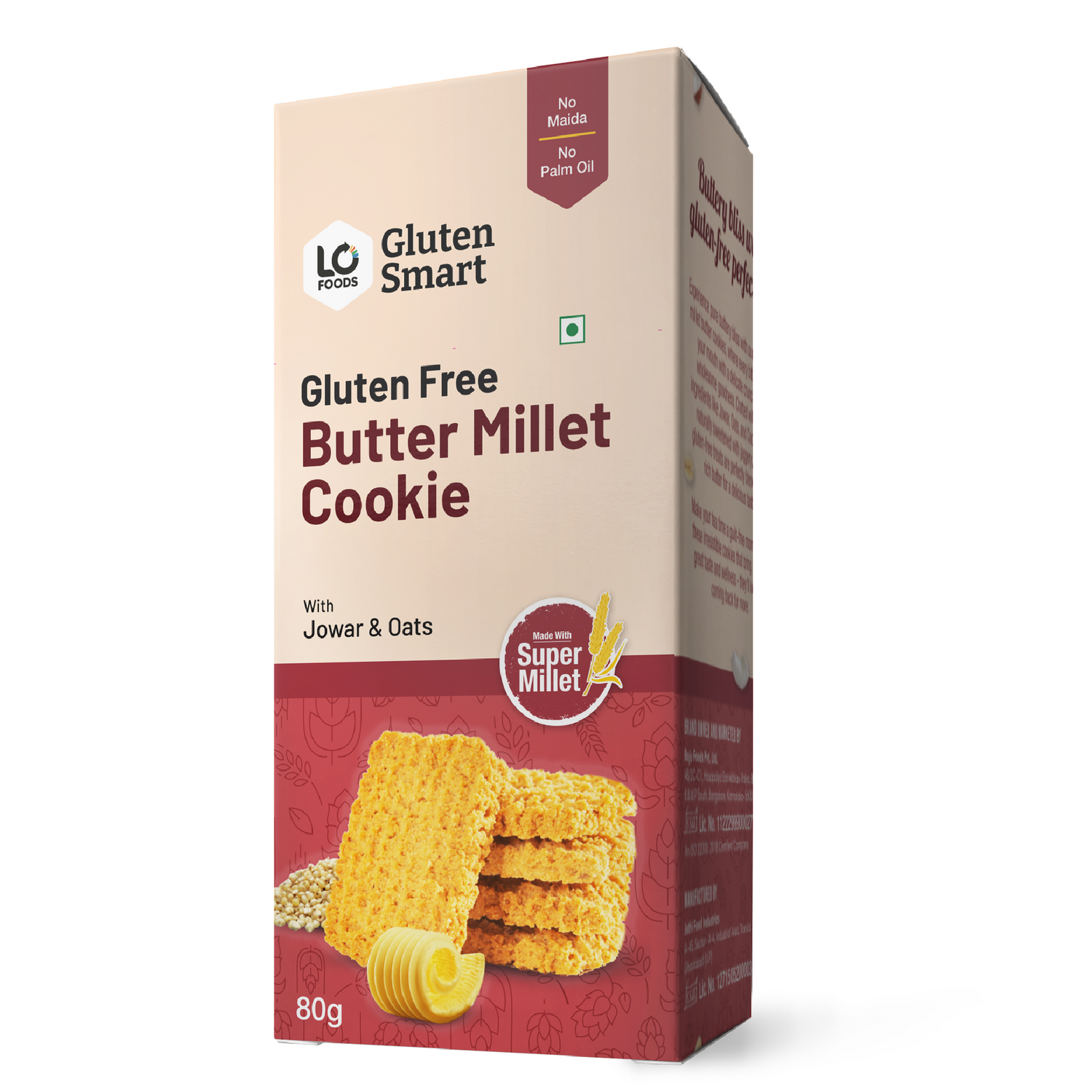 Gluten Free Butter Millet Cookies