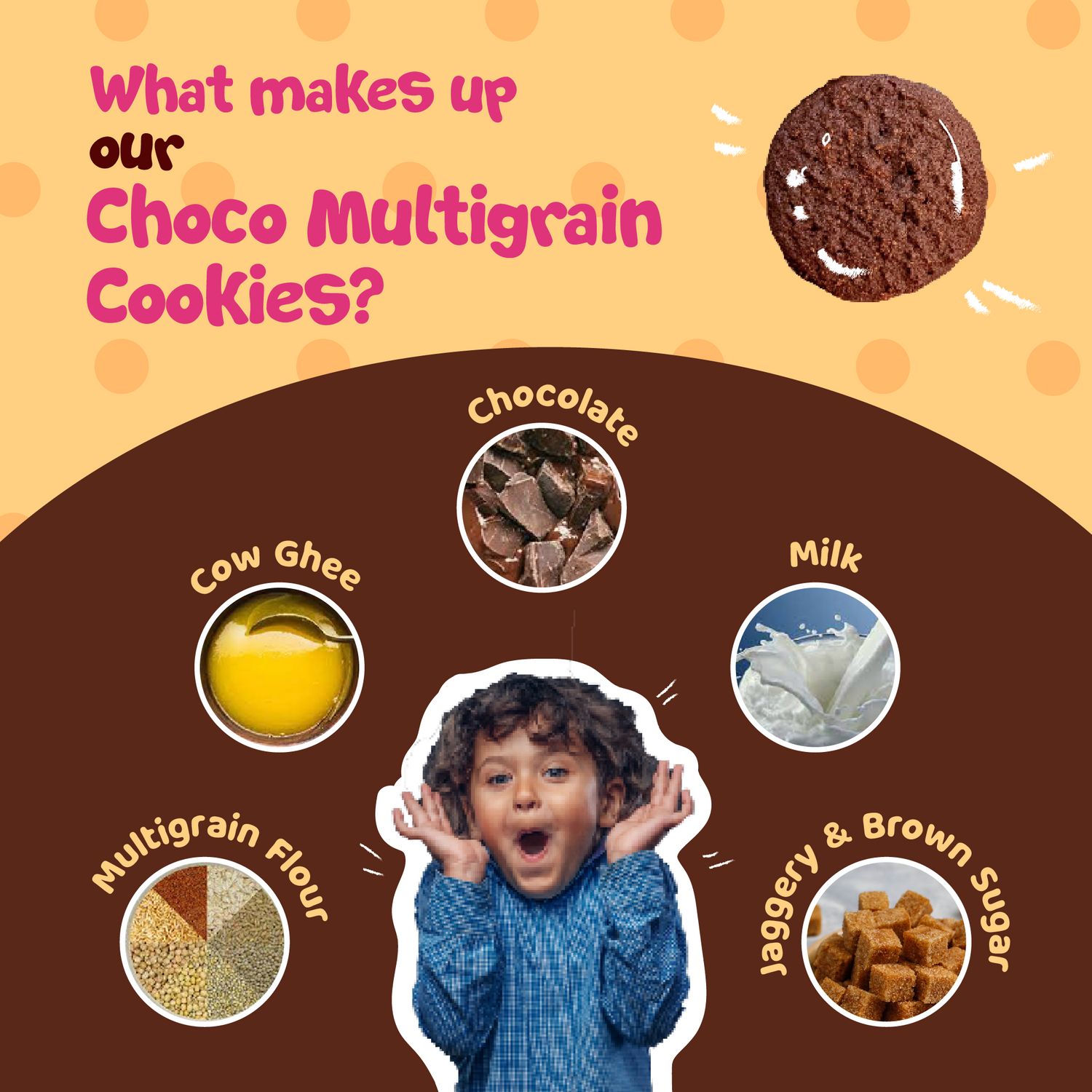 Choco Multigrain Cookies 150 Gms Each (2 Pack)