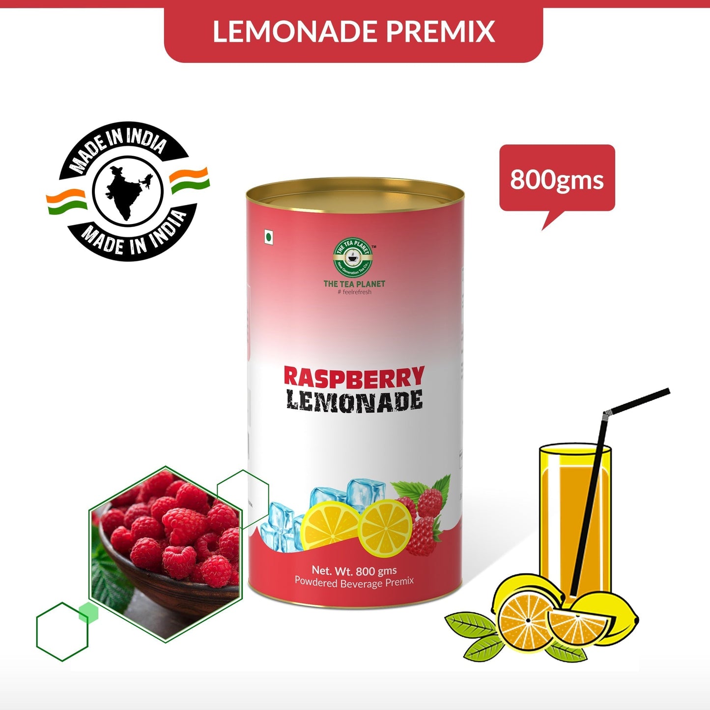 Raspberry Lemonade Premix - 400 gms