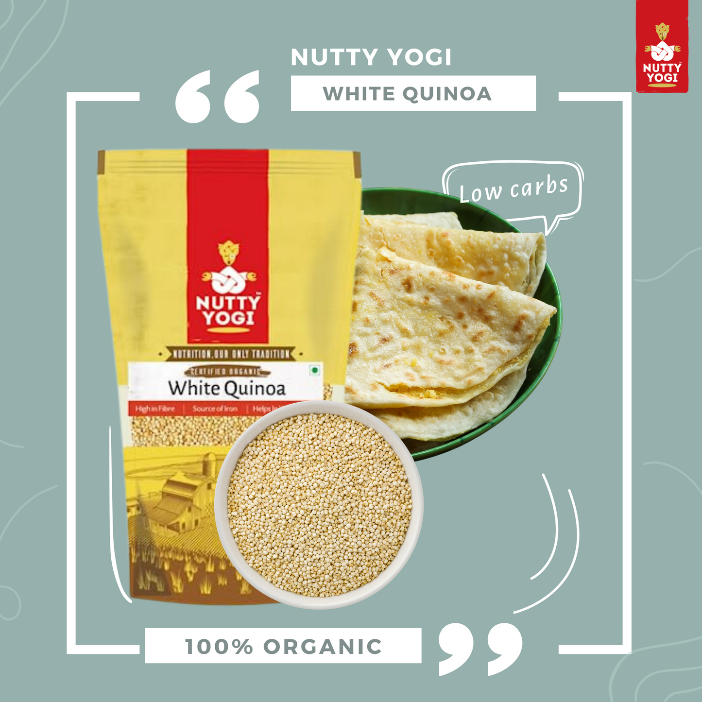 Nutty Yogi Organic White Quinoa