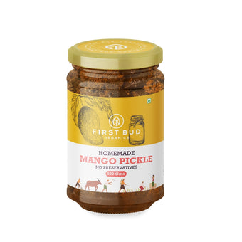 First Bud Organics Home Made Mango Pickle - 500 gms