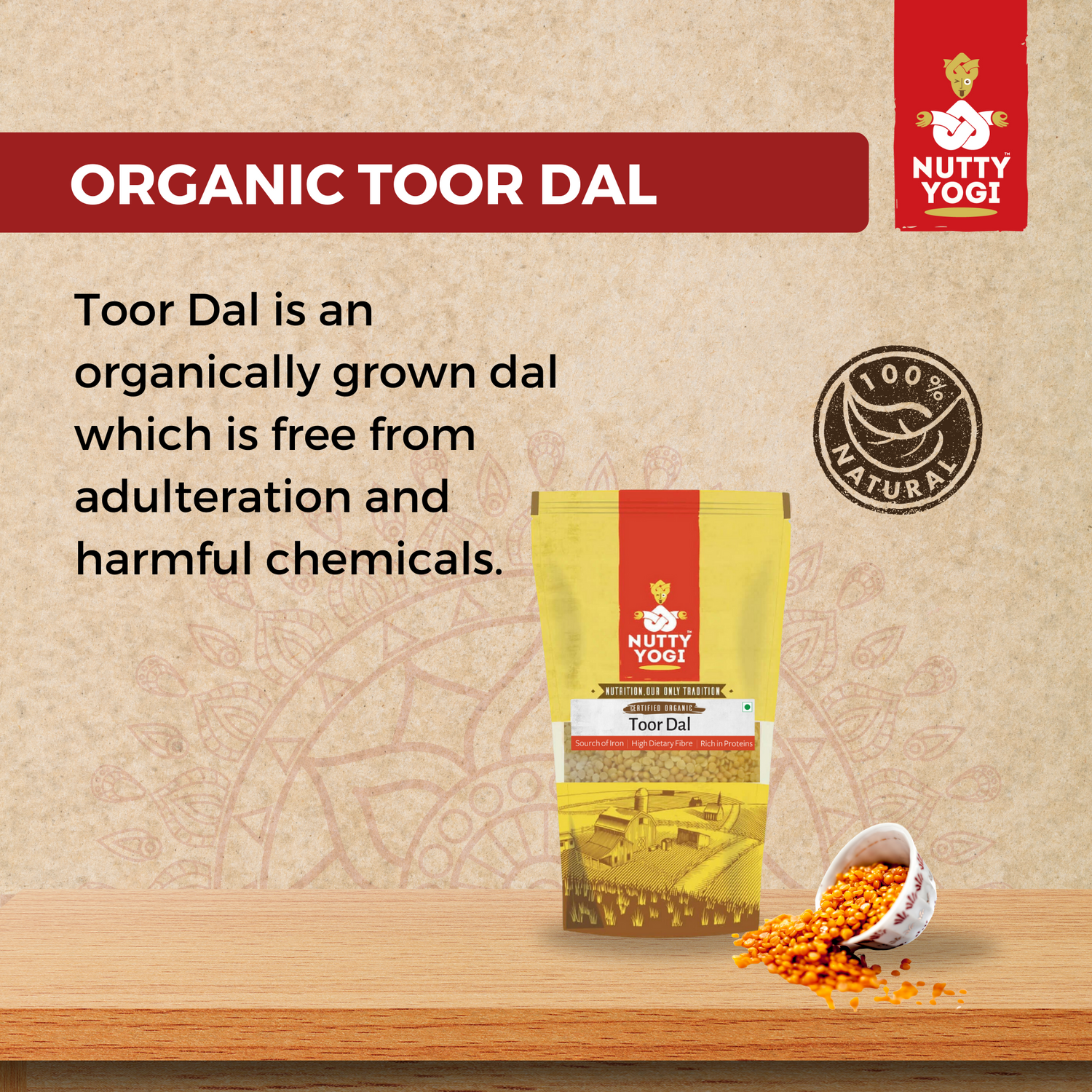 Nutty Yogi Organic Toor Dal