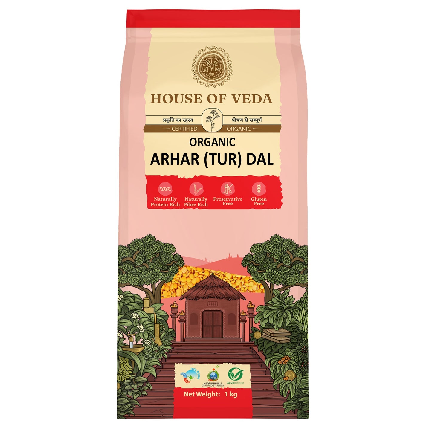 Organic Arhar, Tur Dal 1kg