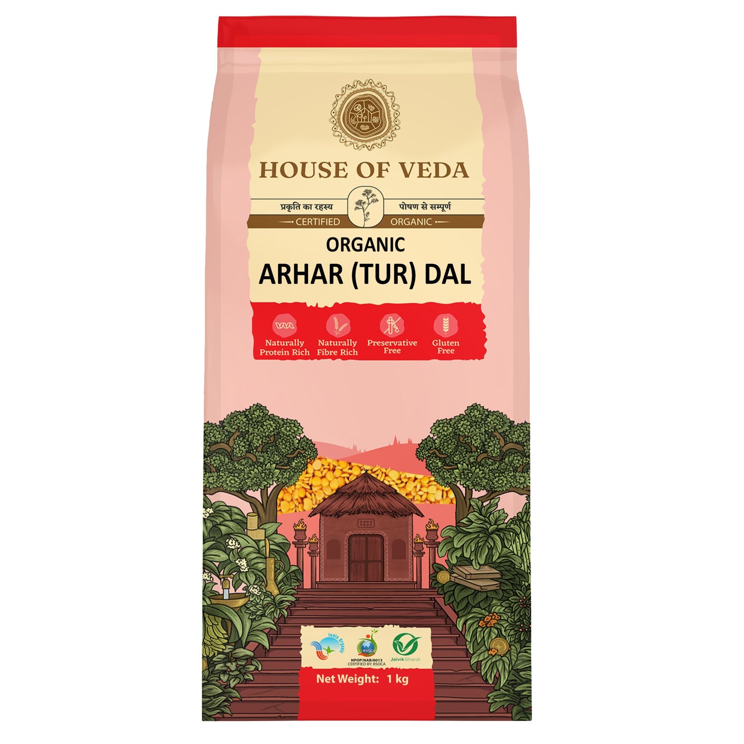 Organic Arhar, Tur Dal 1kg