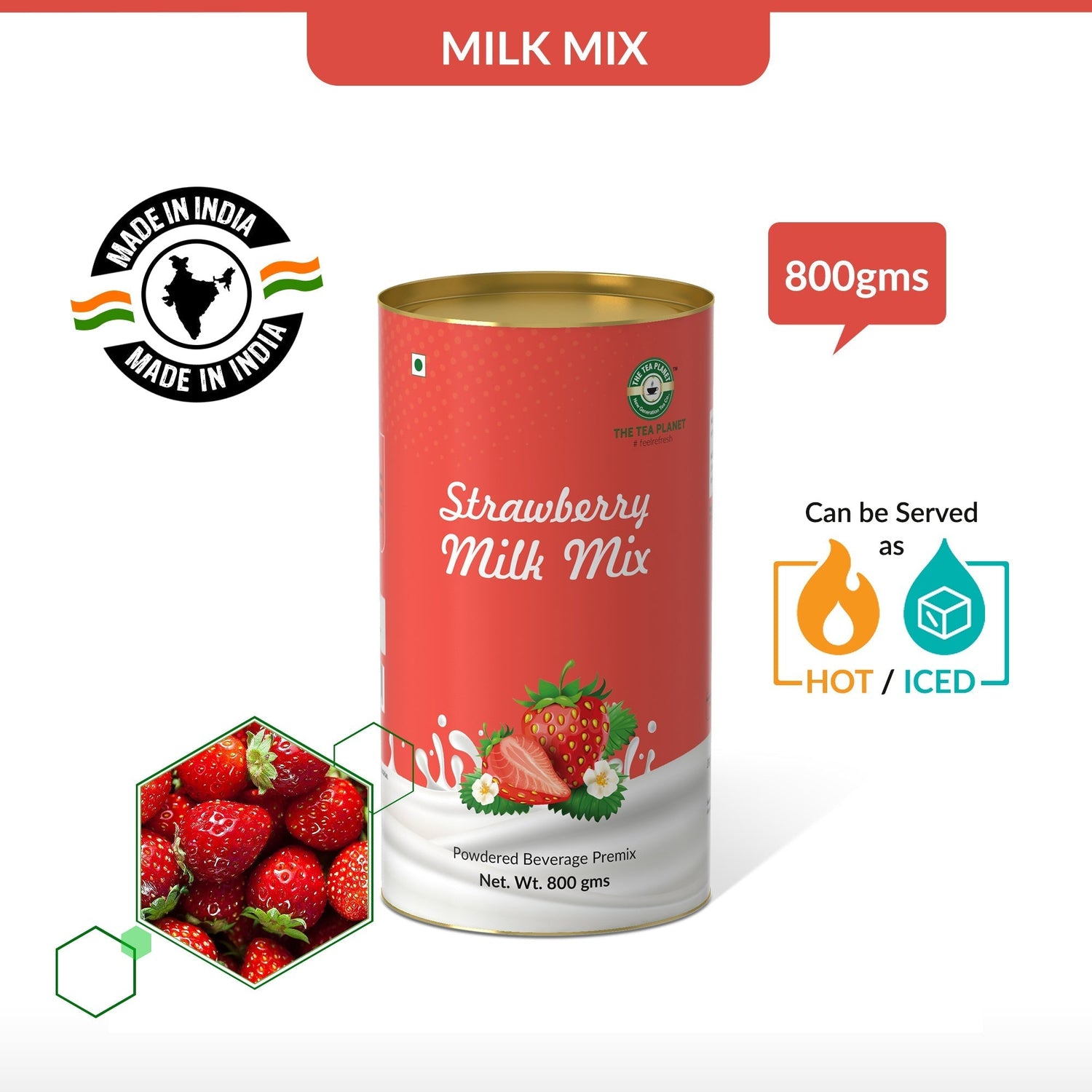 Strawberry Flavor Milk Mix