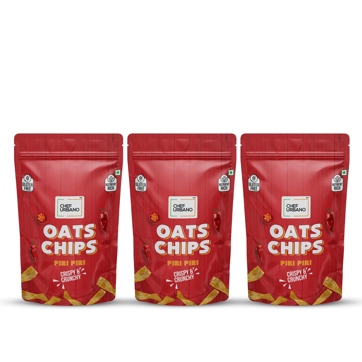 Chef Urbano Oats Chips Piri Piri 85g