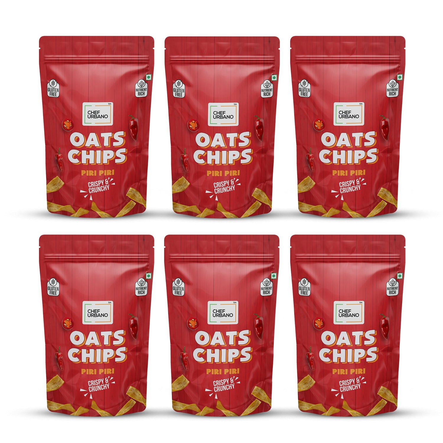 Chef Urbano Oats Chips Piri Piri 85g