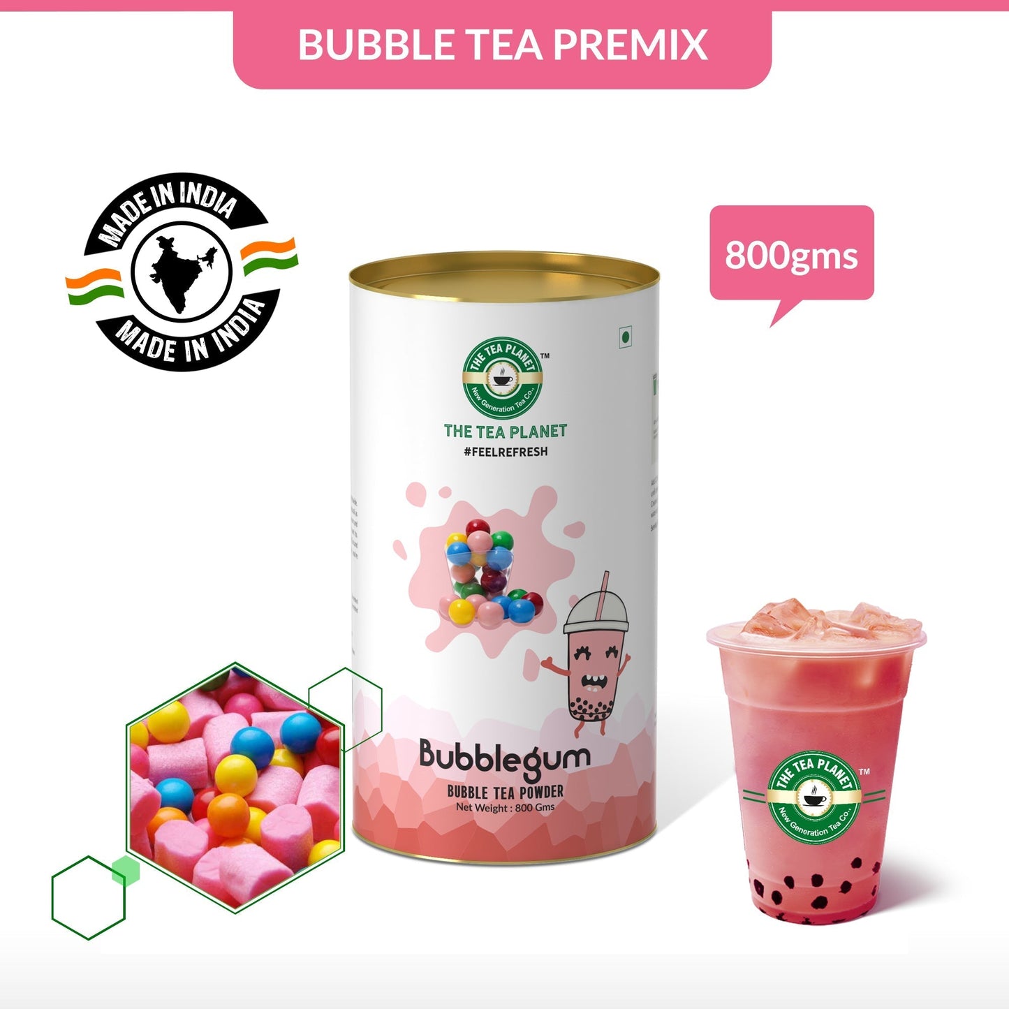 Bubblegum Bubble Tea Premix