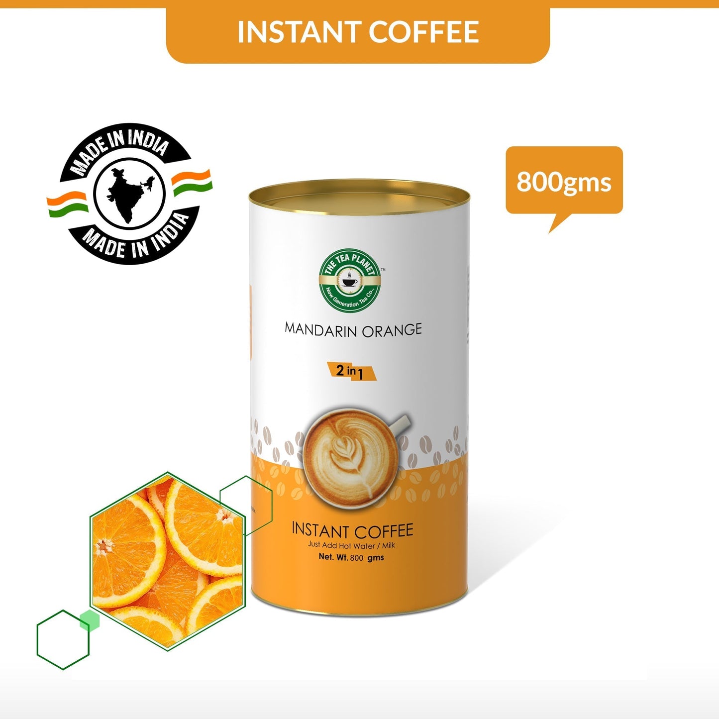 Mandarin Orange Instant Coffee Premix (2 in 1)